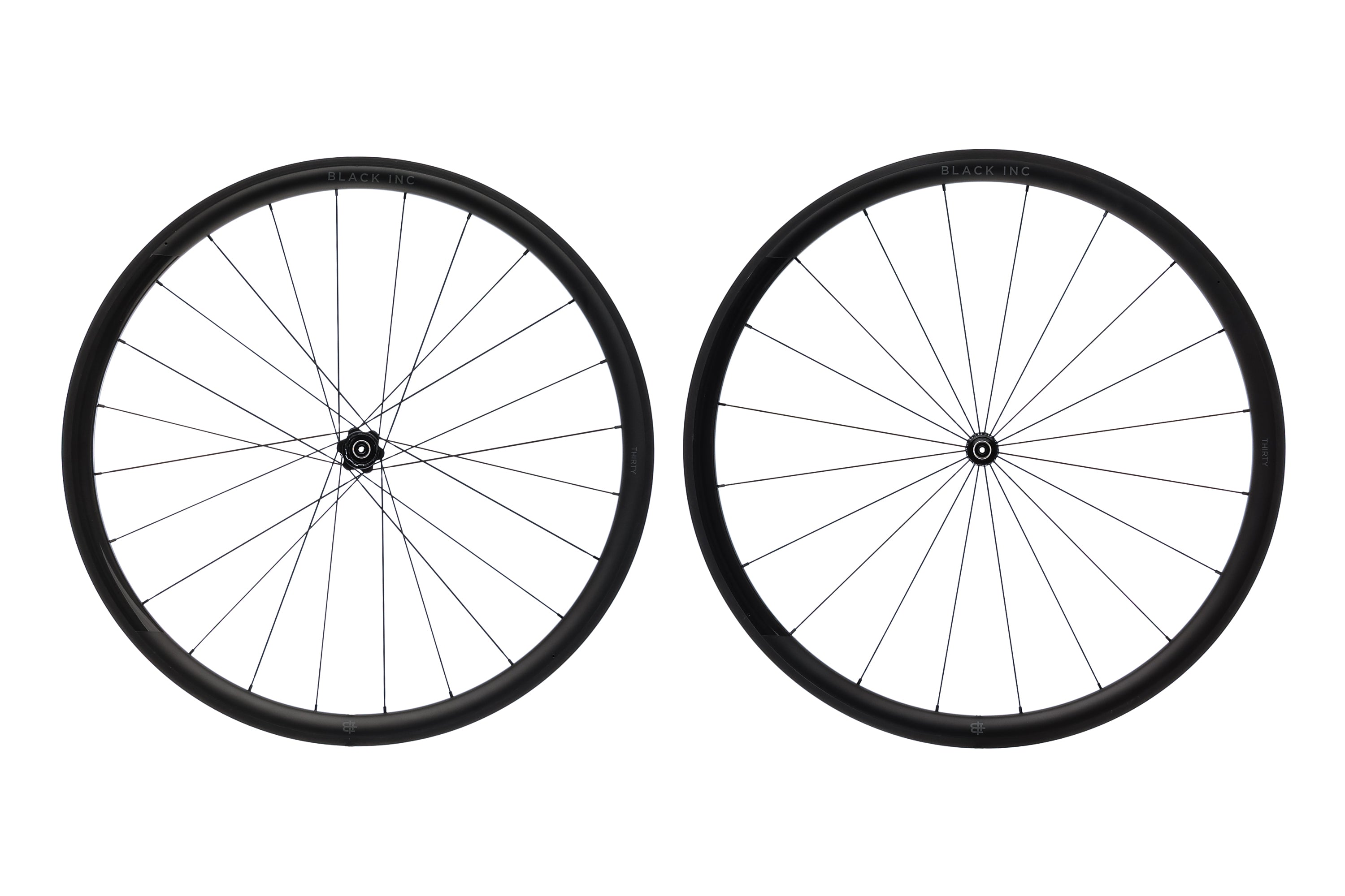 Black Inc Thirty Carbon Tubular 700c Wheelset - Lightweight Road Bike Wheels for Racing & Performance Cycling | Perfect for Competitive Cyclists & Triathletes