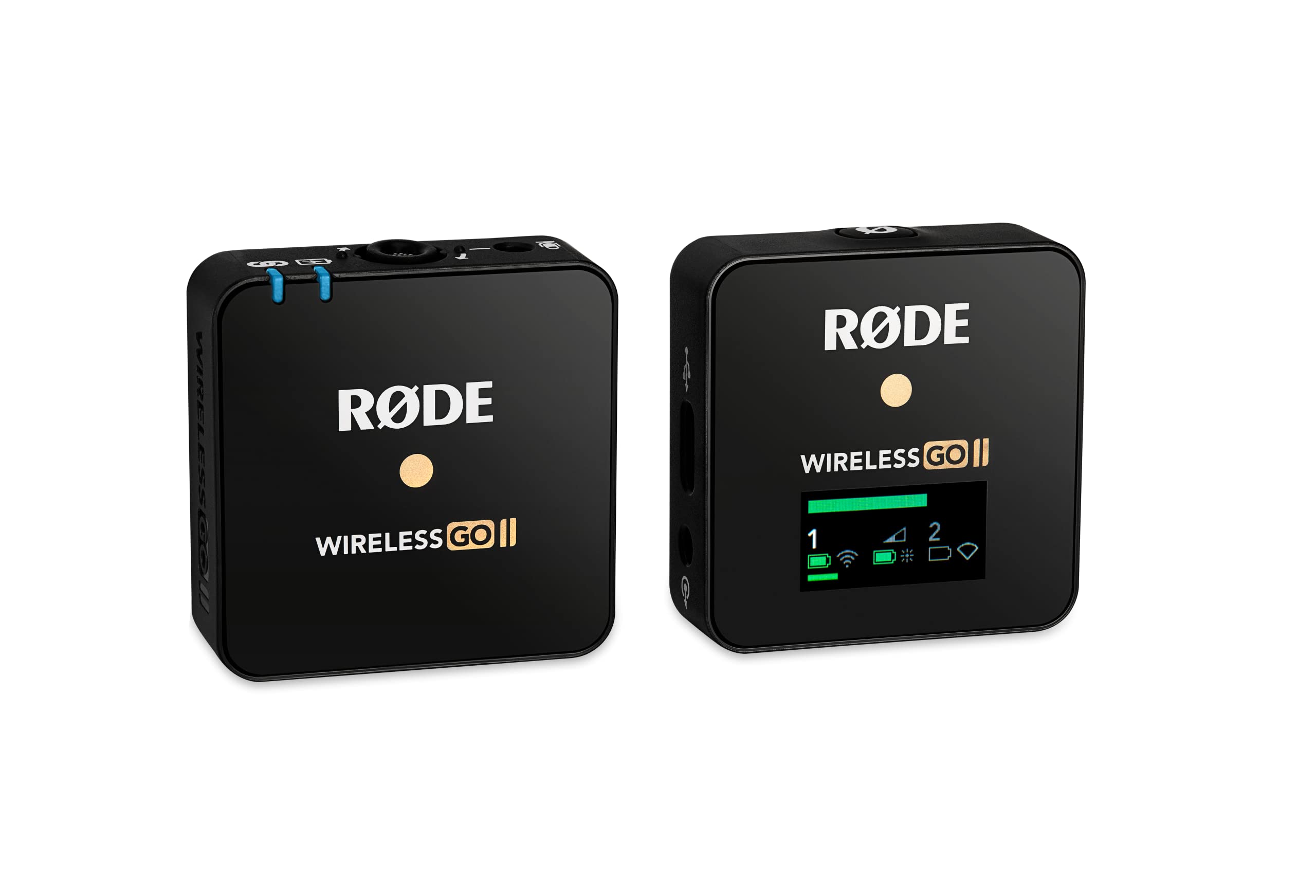 Rode Wireless GO II Single Channel Wireless Microphone System for Vlogging, YouTube, Streaming & Interviews - Compact Wireless Lavalier Mic with Studio-Quality Audio (Black)