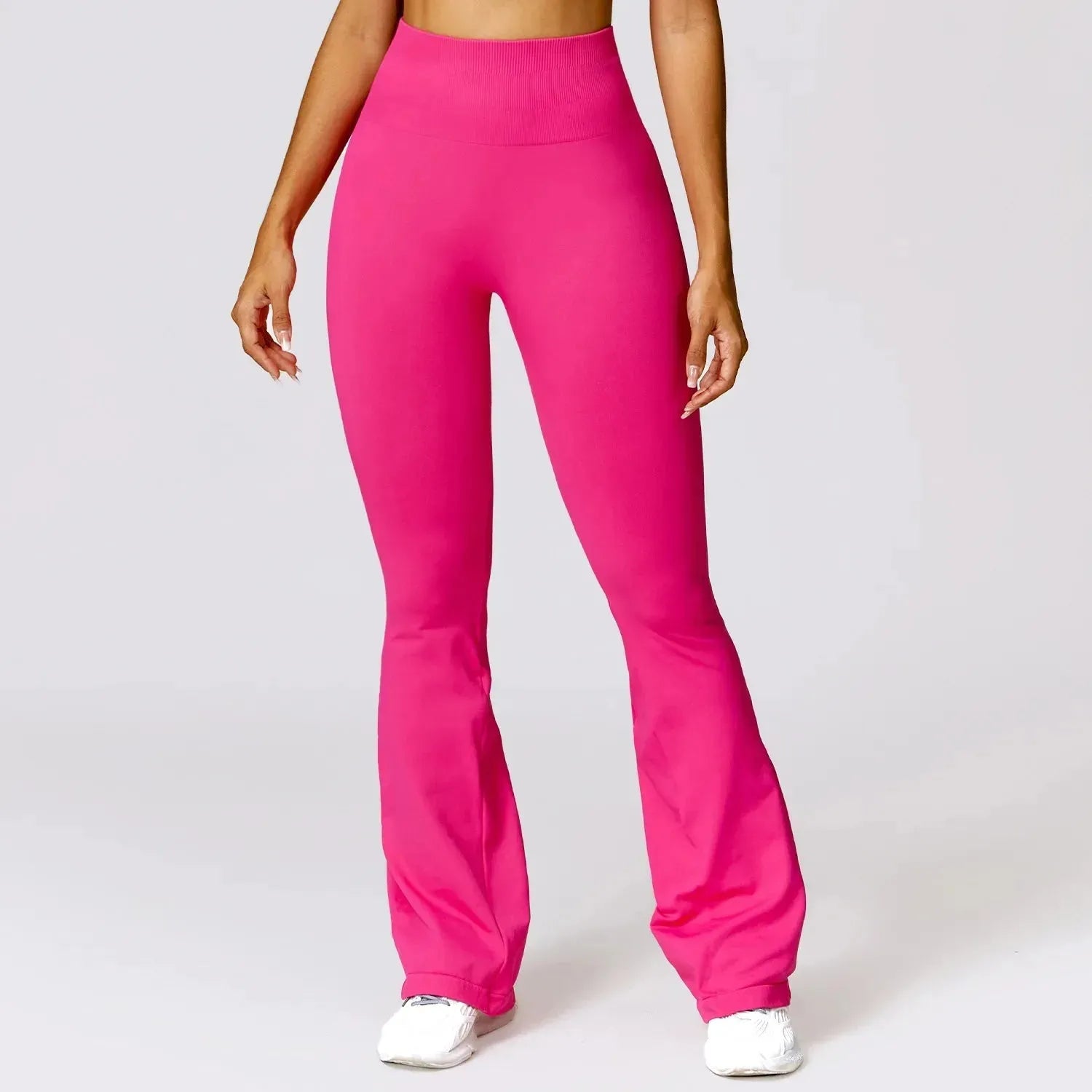Seamless Flared Leggings for Women - High Waist Yoga Pants, Scrunch Butt Workout Leggings, Gym Dance Fitness Clothing | Perfect for Yoga, Pilates, Running & Casual Wear