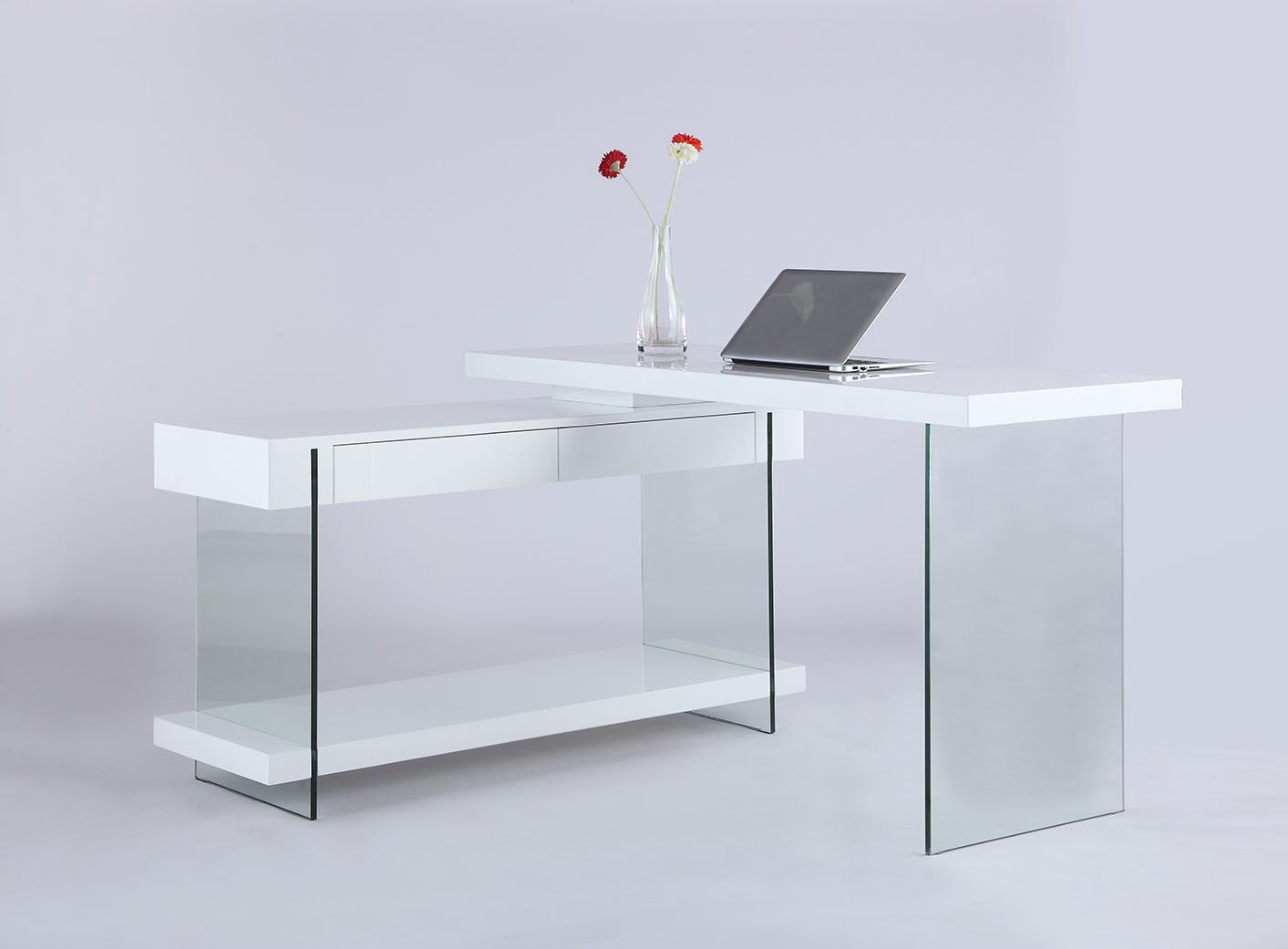 Milan Abbie White Motion Home Office Desk - Adjustable Height Standing Desk for Work from Home, Study & Gaming - Ergonomic Computer Desk with Smooth Electric Motor for Small Spaces & Modern Offices