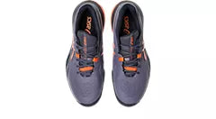 ASICS Men's Gel Resolution X Wide Tennis Shoes - Grayish Purple/Nova Orange - High-Performance Court Sneakers for Stability & Comfort on Hard Courts