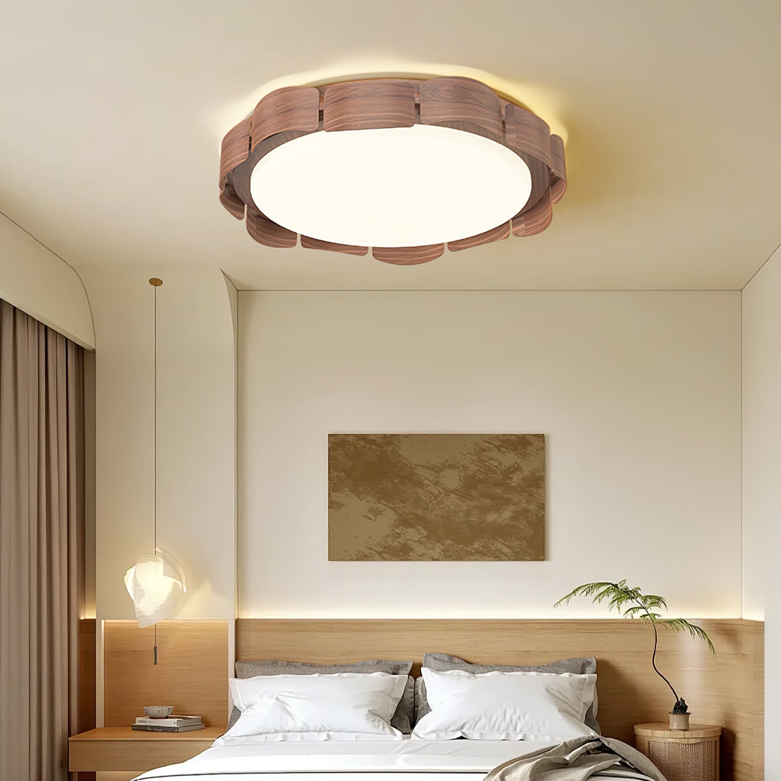 Cascadia Flare Ceiling Light - Modern LED Flush Mount Fixture for Bedroom, Kitchen, Hallway - Dimmable & Energy Efficient Lighting Solution