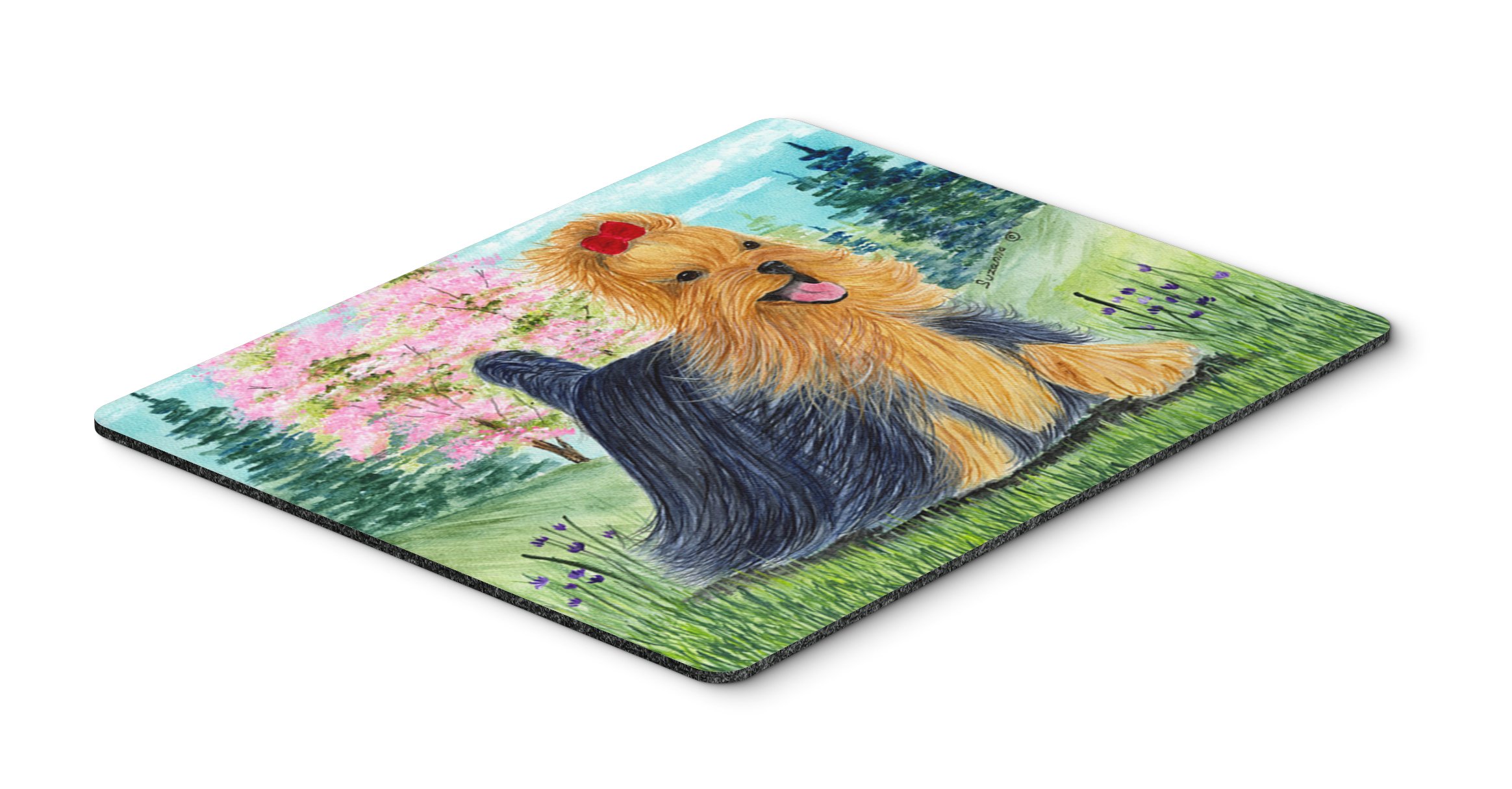 Yorkie Mouse Pad & Hot Pad Trivet - Washable Large Mouse Mat for Home Office, Gaming, Working Computers & Laptops | Perfect Desk Accessory for Pet Lovers & Workstations