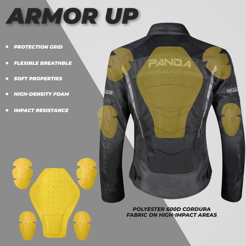 Women's CE Armor Motorcycle Jacket - Waterproof All Season Biker Jacket for Enduro & Dual Sport Riding | Perfect for Touring & Adventure Motorcycling