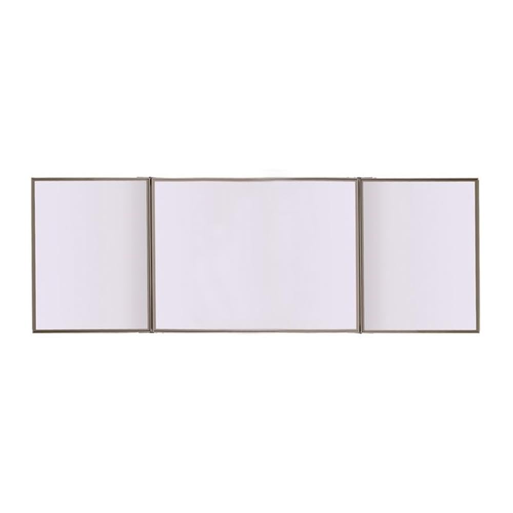 Ghent VisuALL PC Beige Fabric Bulletin Board with Acrylic Whiteboard - Made in USA | Office, Classroom & Home Organization Solution