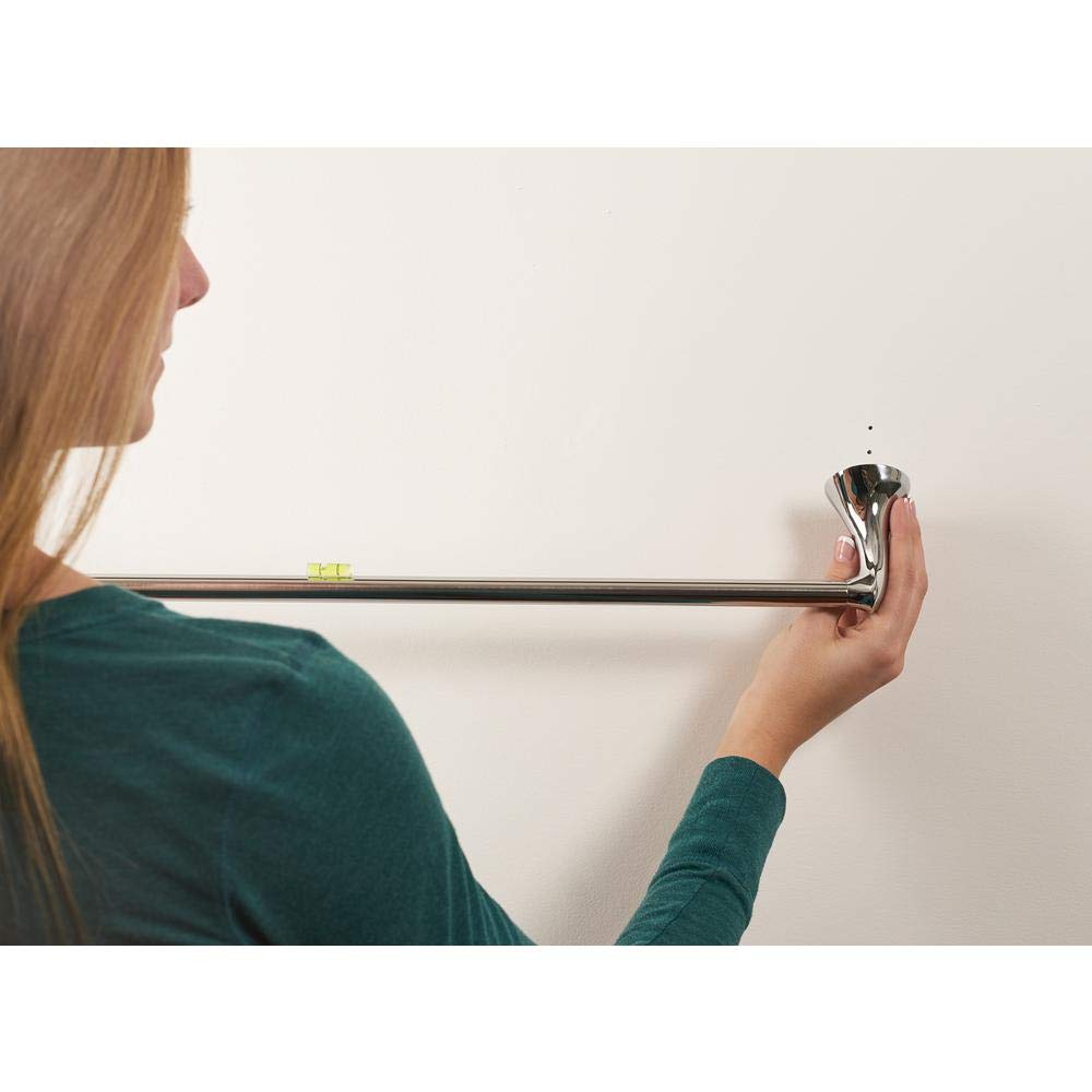 Moen Darcy 18 Inch Chrome Towel Bar with Press and Mark - Perfect for Bathroom, Kitchen, and Spa Decor