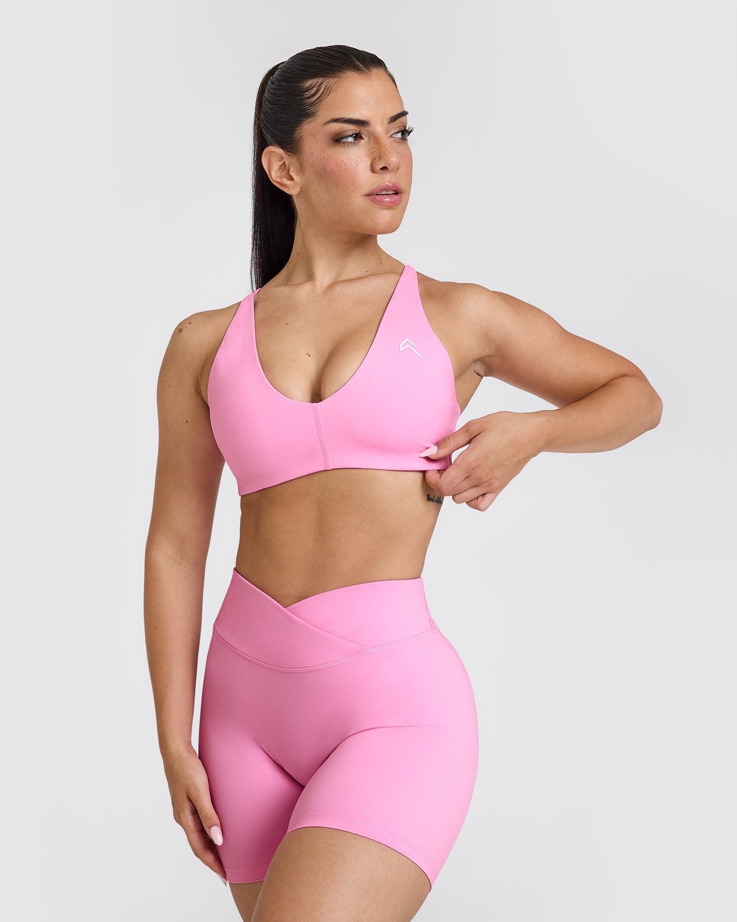 Unified Micro Bralette - Seamless Wireless Comfort Bra in Power Pink | Yoga, Workout & Everyday Wear