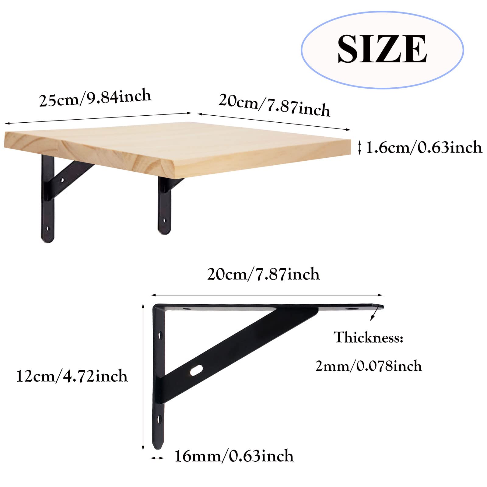 Wall Mounted Cat Climbing Shelf - Wooden Cat Steps & Hideaway Platform for Indoor Cats (20x25cm) - Perfect for Play, Jumping & Lounging in Small Spaces