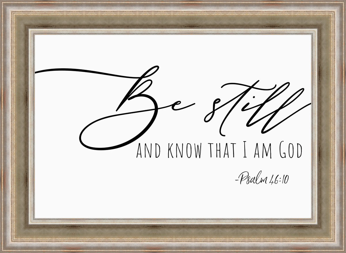 Be Still By Paige Tilly - Inspirational Wall Art Decor for Home & Office - Perfect for Living Room, Bedroom or Gift Giving