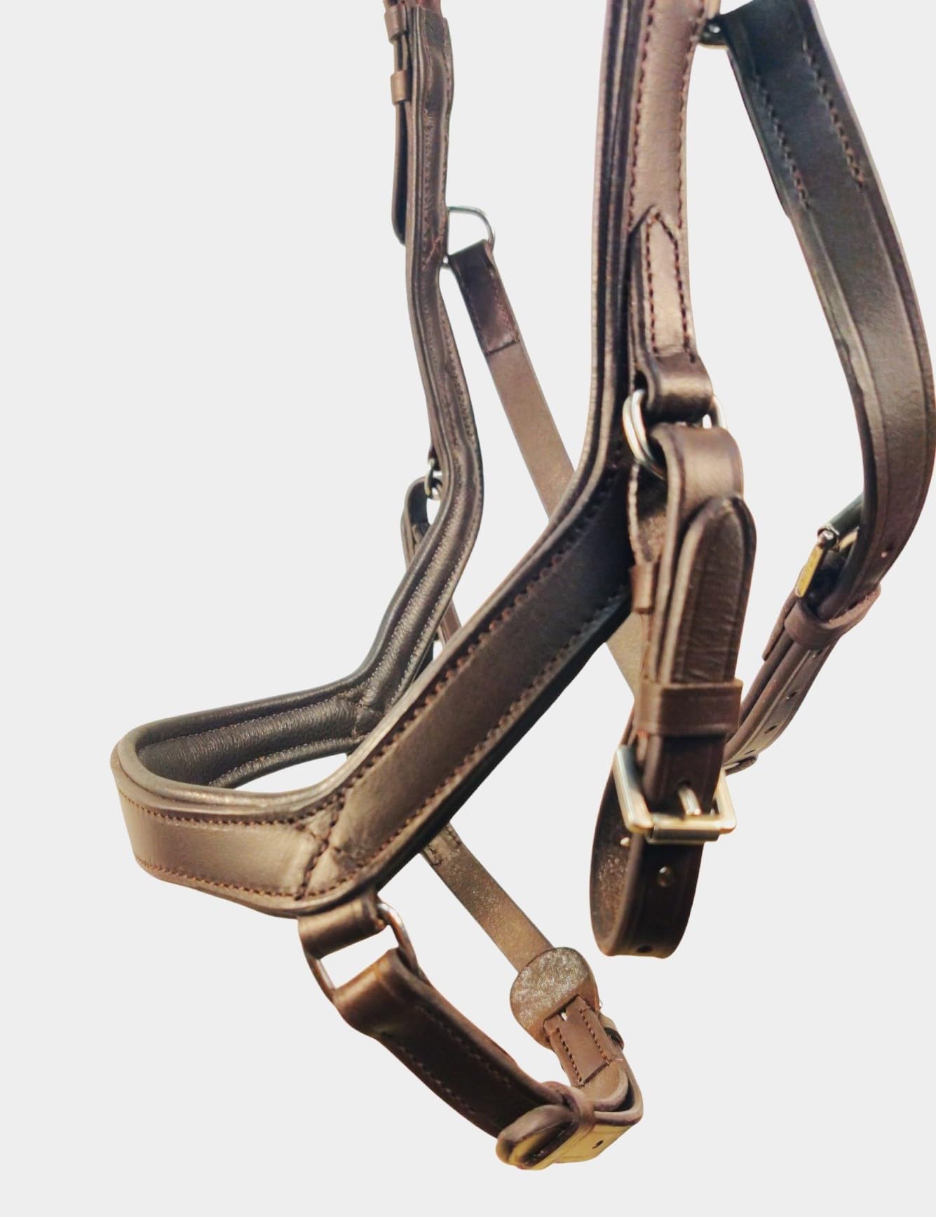 Premium MICKLEM Horse Bridle - Havana Brown Leather - Full Size for Comfort & Control - Perfect for Dressage, Jumping & Trail Riding