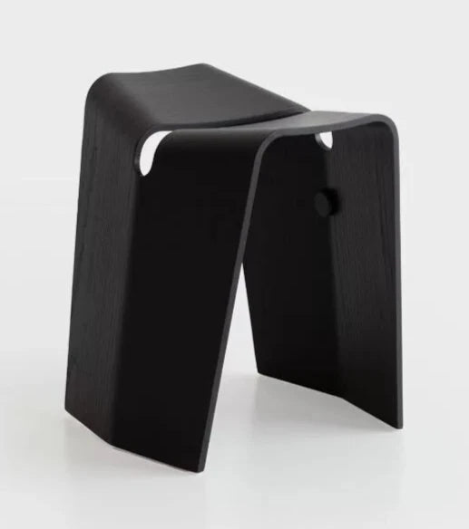 Lapalma S521 Kami Stool - Modern Wooden Bar Stool with Metal Base for Kitchen Island, Breakfast Nook & Home Decor