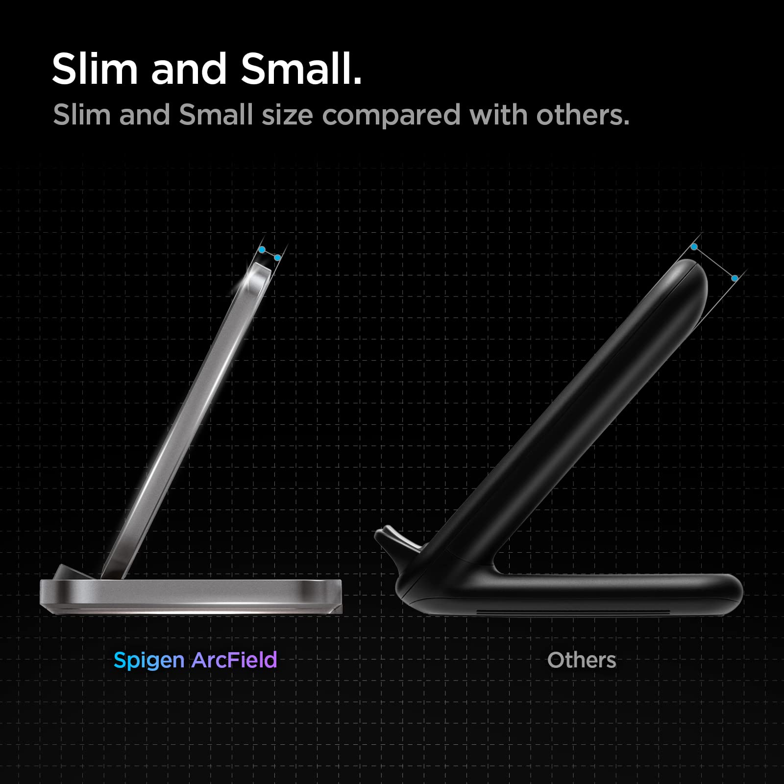 Spigen 15W Fast Wireless Charger Stand for Samsung Galaxy S25/S24/S23/Note 20/10, Z Fold/Flip 6/5/4/3 - Qi Certified Super Fast Charging Pad - Perfect for Home, Office & Nightstand Use (Adapter Not Included)