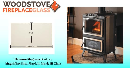 Harman Magnum Stoker Magnifier Elite Mark II & Mark III Glass - High-Quality Clear Magnifying Glass for Reading, Jewelry Inspection, and Hobby Crafting