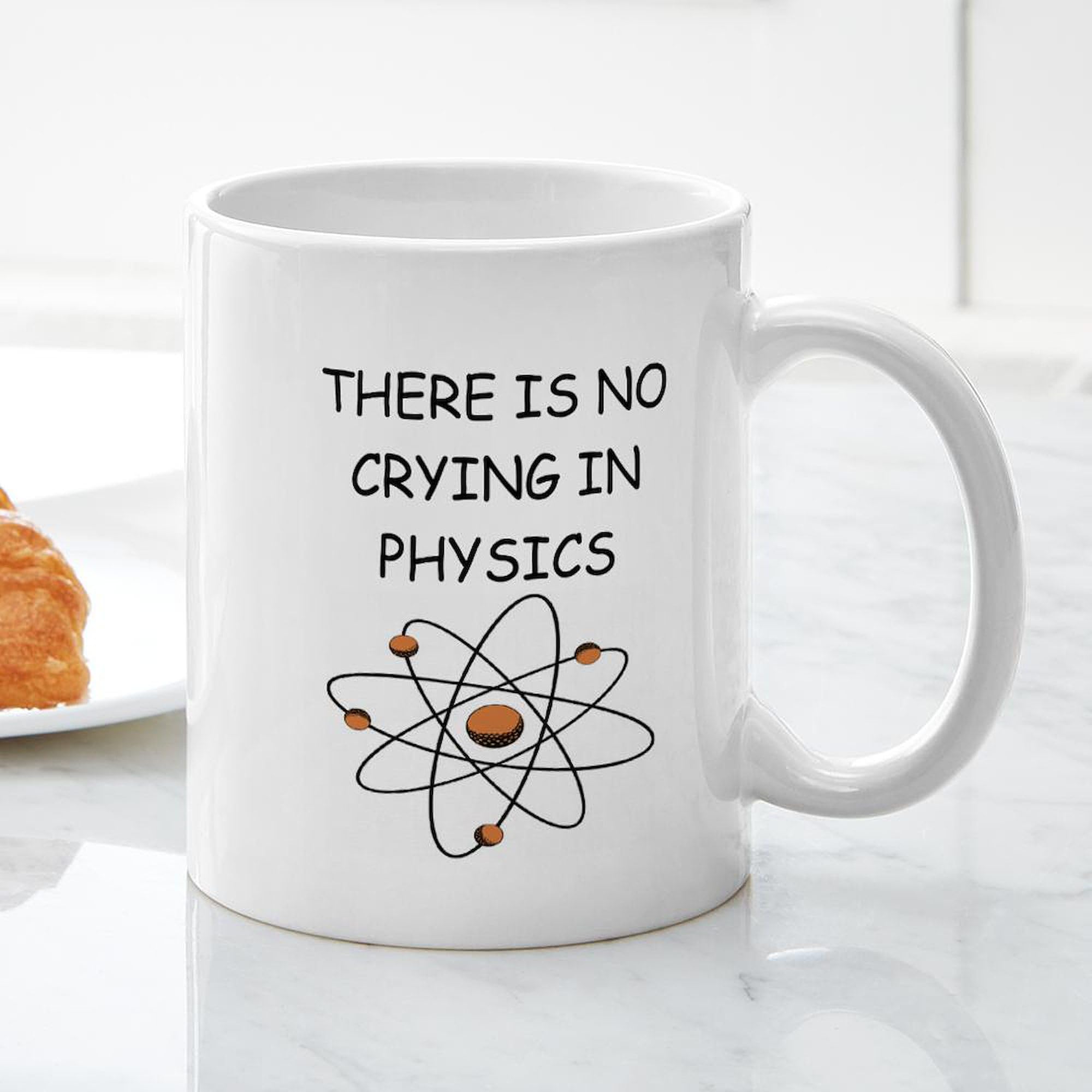 11 oz (325 ml) Physics Joke Ceramic Coffee Mug - Funny Science Teacher Gift for Classroom, Office & Home Use | CafePress