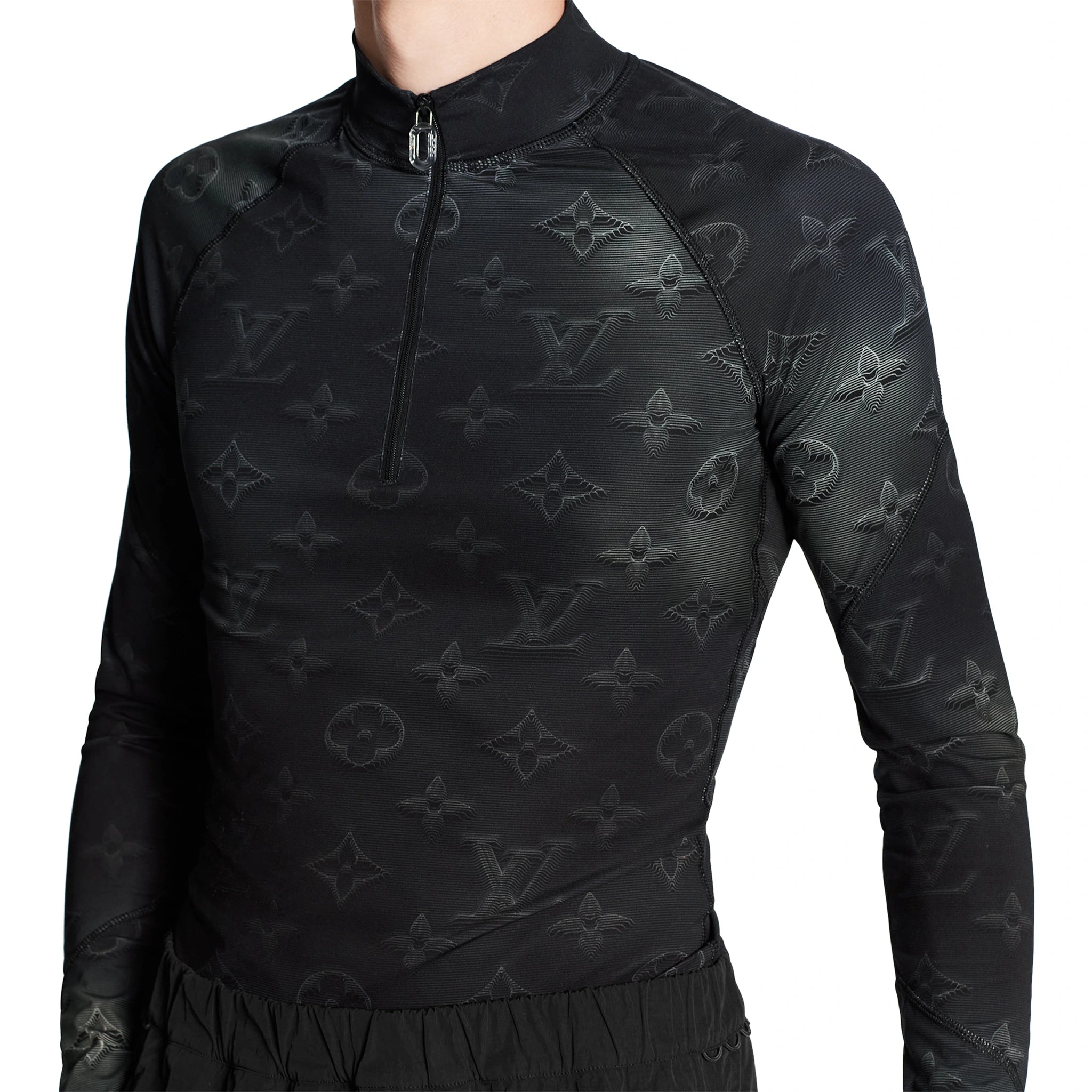 Louis Vuitton 2054 Technical Half Zip Long Sleeve Pullover - Stylish Men's Luxury Streetwear for Urban Fashion & Outdoor Activities