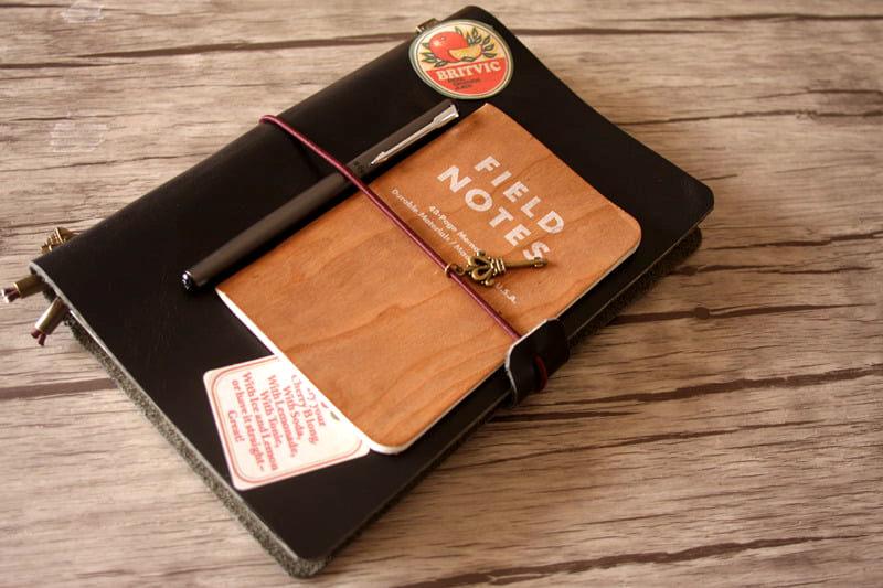 Premium Custom Black Leather Notebook - Personalized Journal for Writing, Note Taking & Gift Giving - Perfect for Business, School & Travel Use