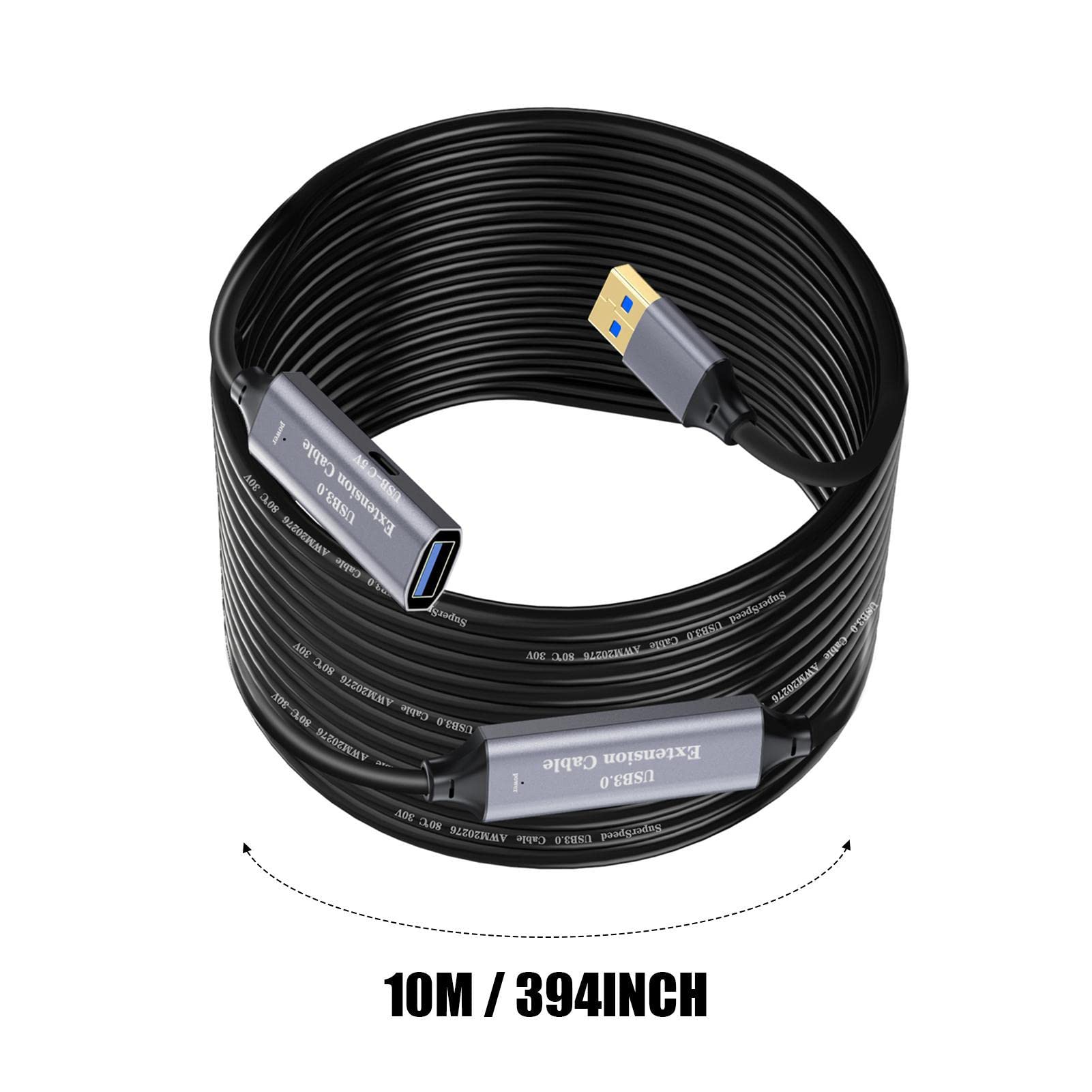 NGUMMS USB Extension Cable - USB 3.0 Male to Female High Speed Data Transfer Cable - Compatible with Keyboard, Mouse, Flash Drive, External Hard Drive - Perfect for Home Office & Gaming Setup