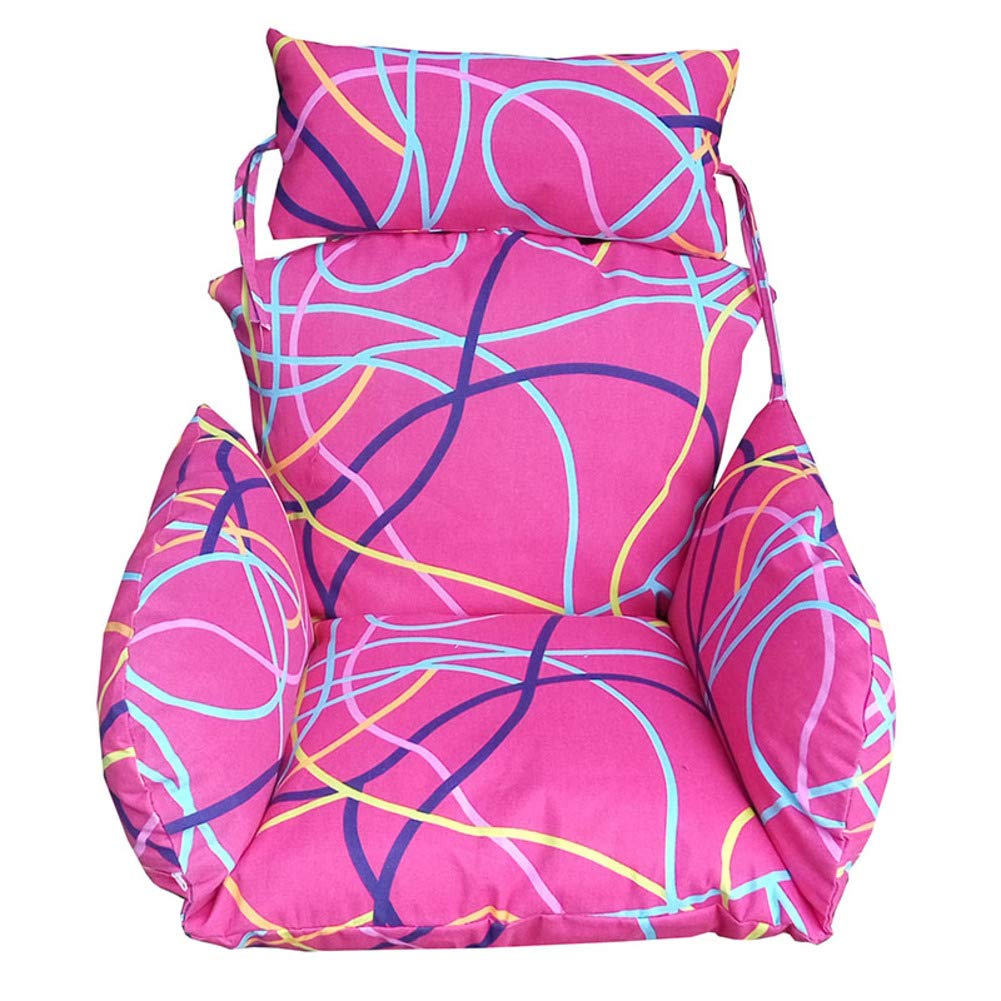 Diumy Hanging Egg Hammock Chair Cushion - Thickened Washable Swing Seat Pad with Multicolor Options for Indoor/Outdoor Use - Perfect for Porch, Garden, Patio & Backyard Relaxation
