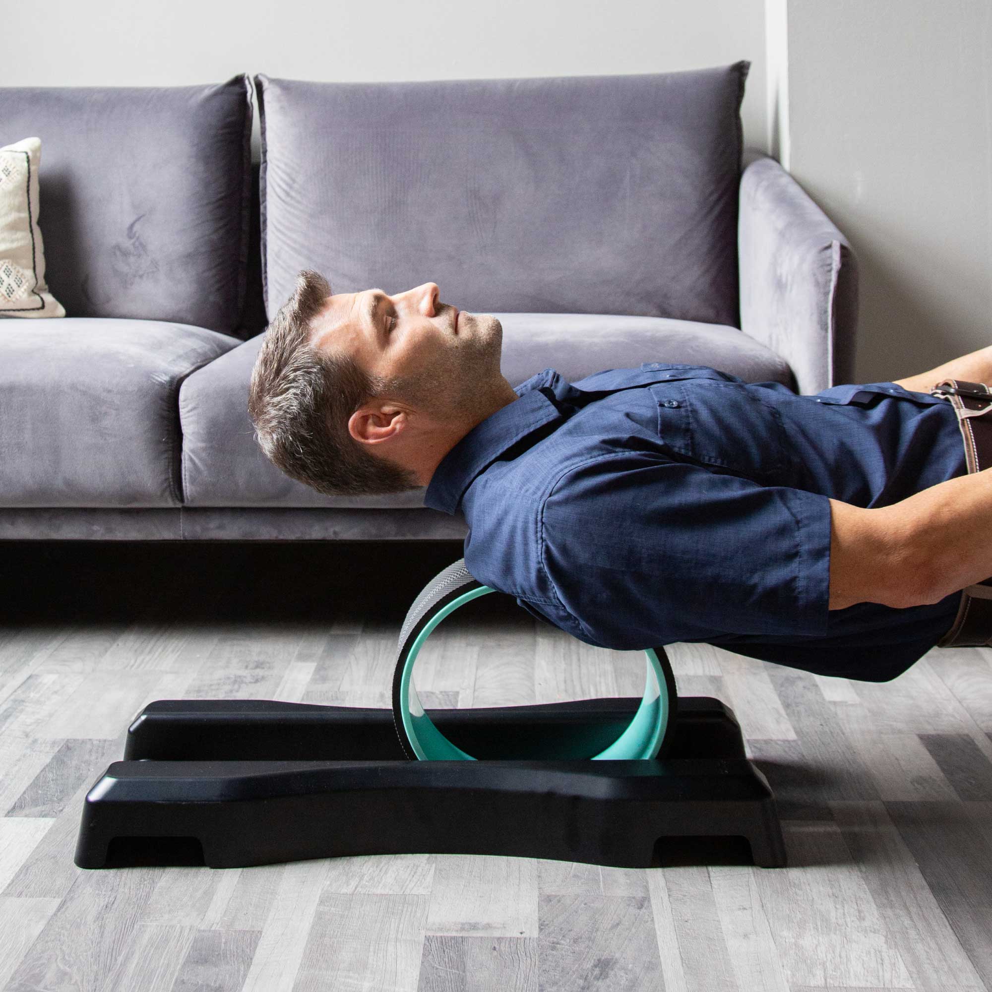 Chirp Wheel XR Essentials Bundle - Back Pain Relief & Posture Corrector for Home & Office Use - Portable Spinal Decompression Tool for Yoga, Travel & Workouts