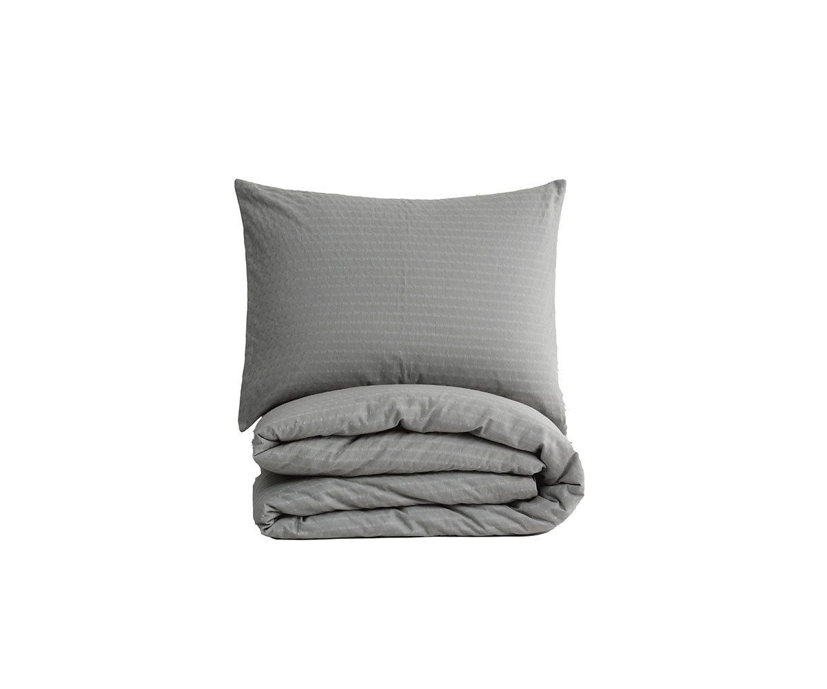 Crinkled Pleats Duvet Cover Set with Sham - Luxury Wrinkle-Free Bedding for Master Bedroom - Perfect for Modern Home Decor & Guest Room Essentials