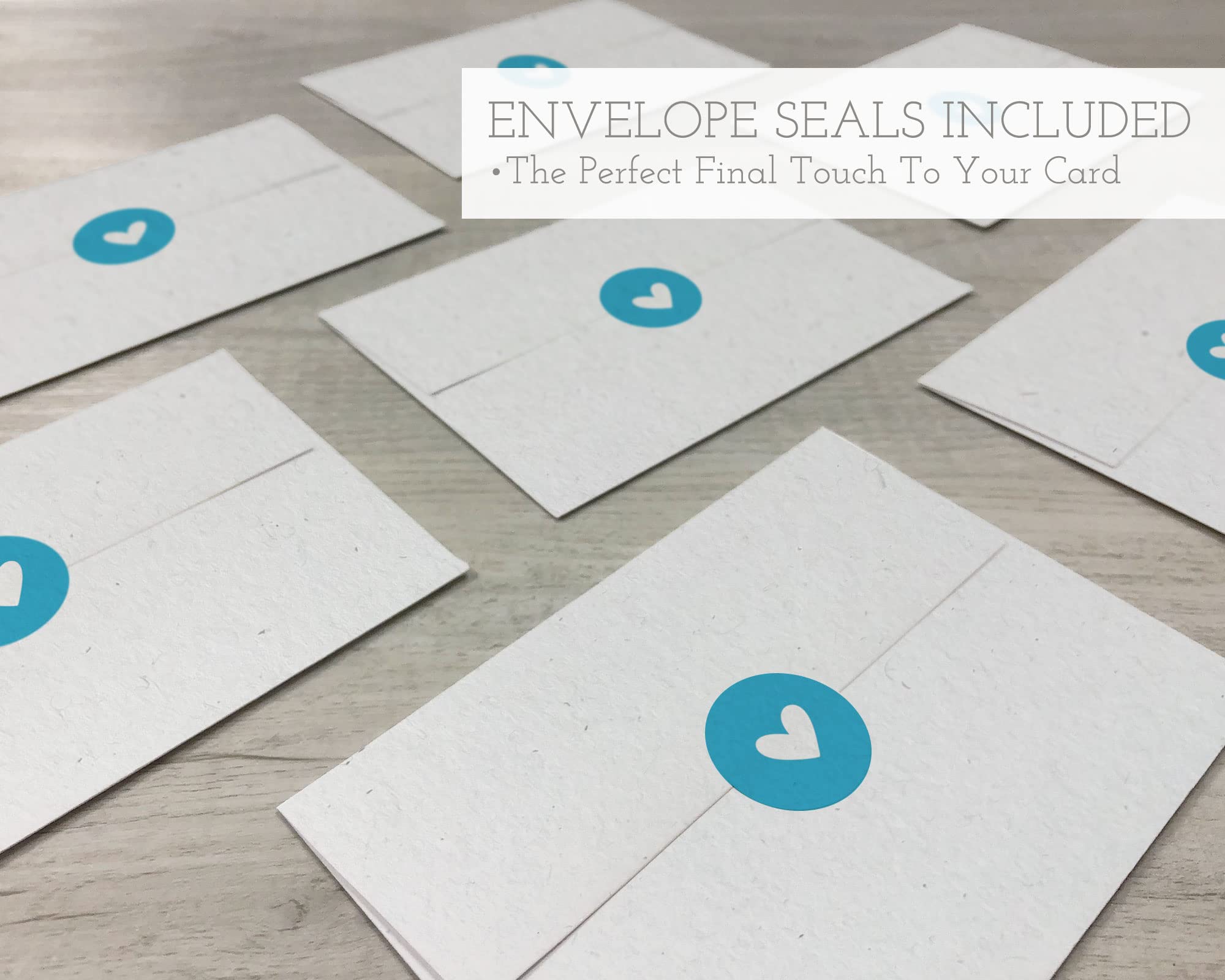 Sugartown Greetings Blue Baby Thank You Cards Set - 24 Thank You Cards with Envelopes & Colorful Sticker Seals for Baby Shower, Christening, Newborn Gifts & Birth Announcements