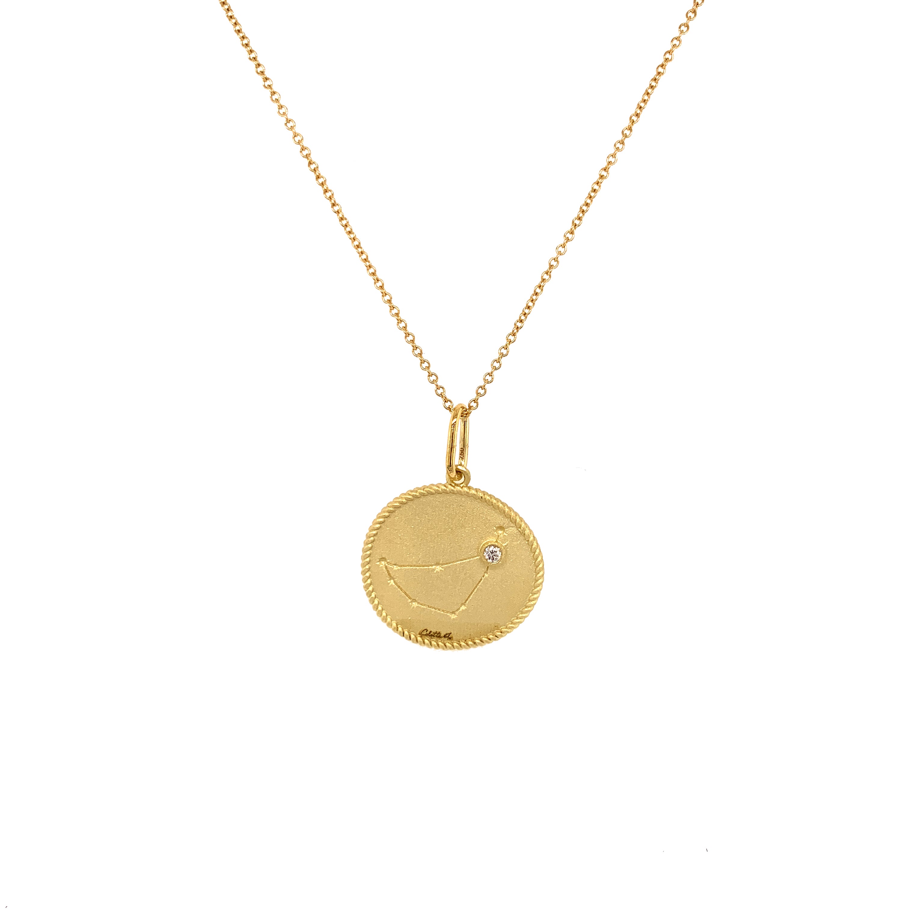 Capricorn Zodiac Pendant Necklace - December 22 to January 20 Birthstone Gift - Perfect for Birthday, Christmas & Astrology Lovers