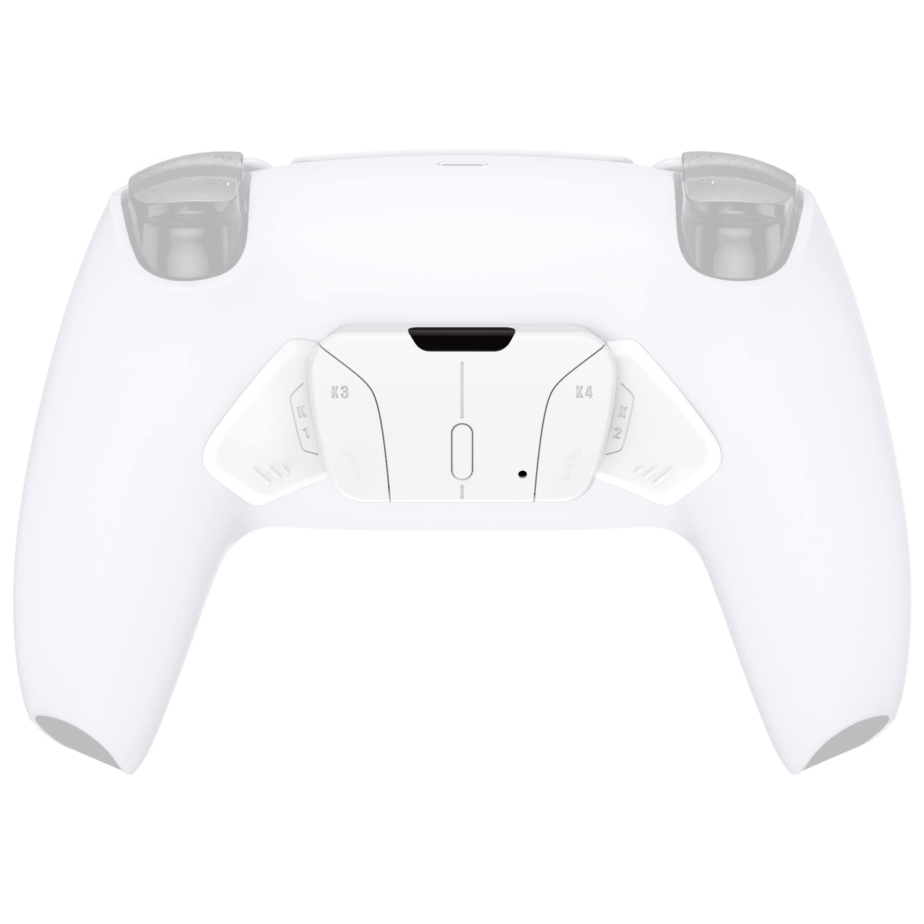 eXtremeRate K1 K2 K3 K4 Back Buttons for PS5 Controller - Replacement Rise4 Remap Kit (White) | No PCB/Cables/Housing | Enhance Gaming Performance for FPS, Racing & Action Games