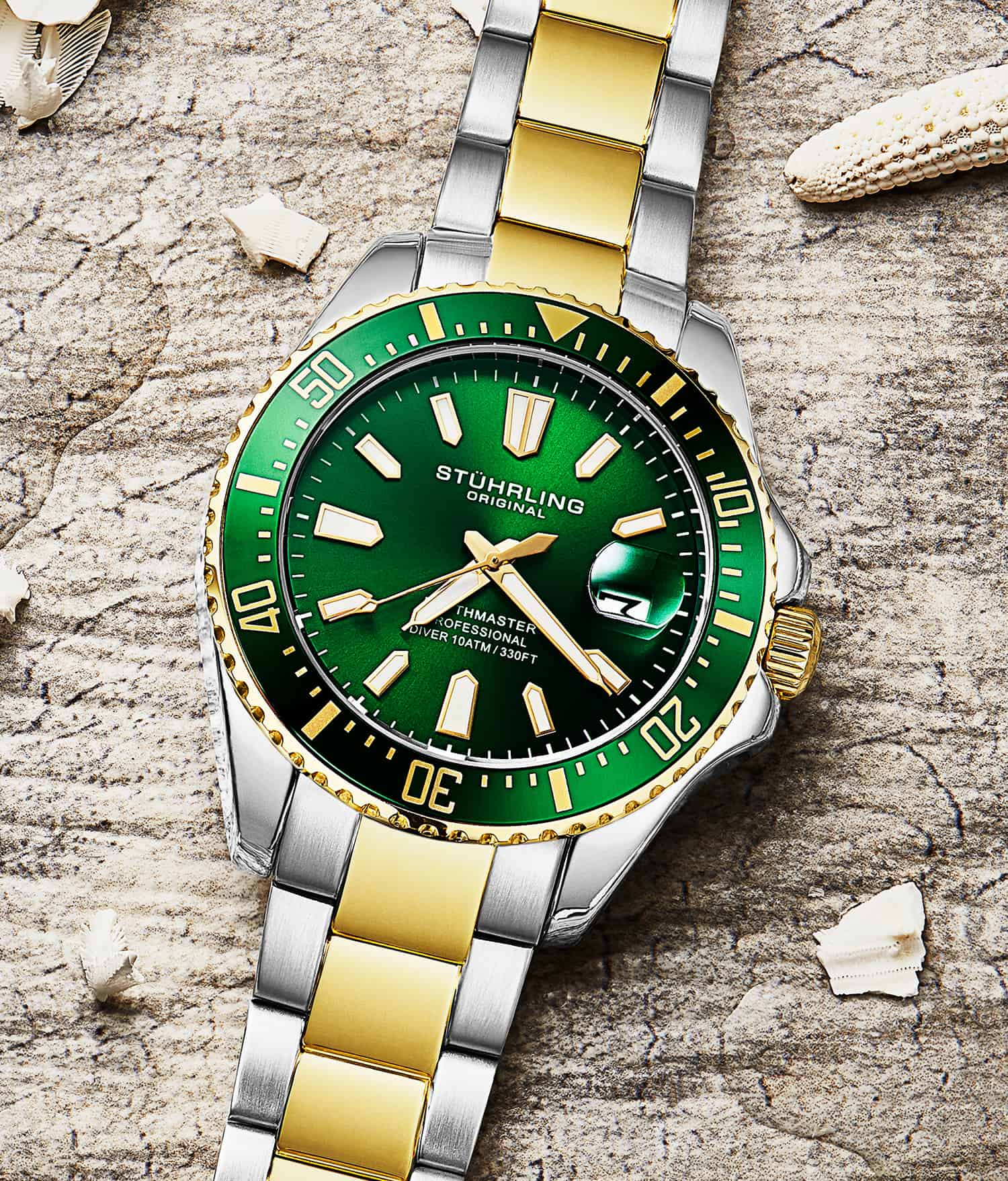 Depthmaster 3950A 42mm Quartz Diver Watch - Waterproof Luxury Dive Watch for Men - Perfect for Scuba Diving, Swimming & Outdoor Adventures