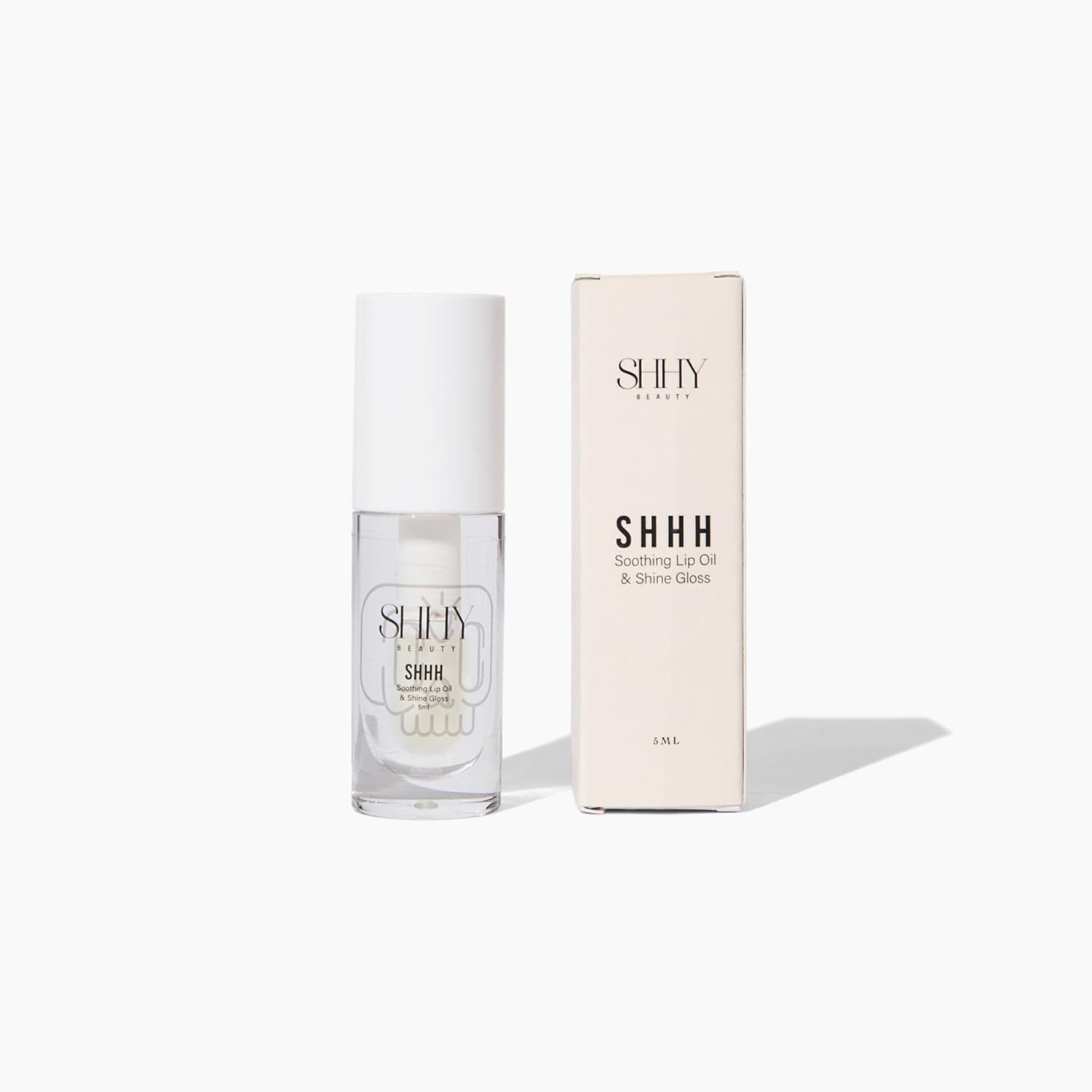 Shyy Beauty SHHH Vitamin E Lip Oil - Hydrating Clear Lip Gloss for Dry & Damaged Lips | Nourishing Non-Sticky Formula with Vitamin E | Perfect for Daily Moisture & Night Lip Care