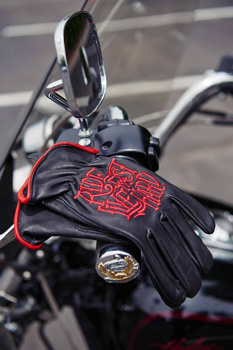 Hot Leathers GVD2002 Unisex Black 'Bolt' Deerskin Leather Gloves - Medium Size | Winter Motorcycle Riding, Driving & Outdoor Activities