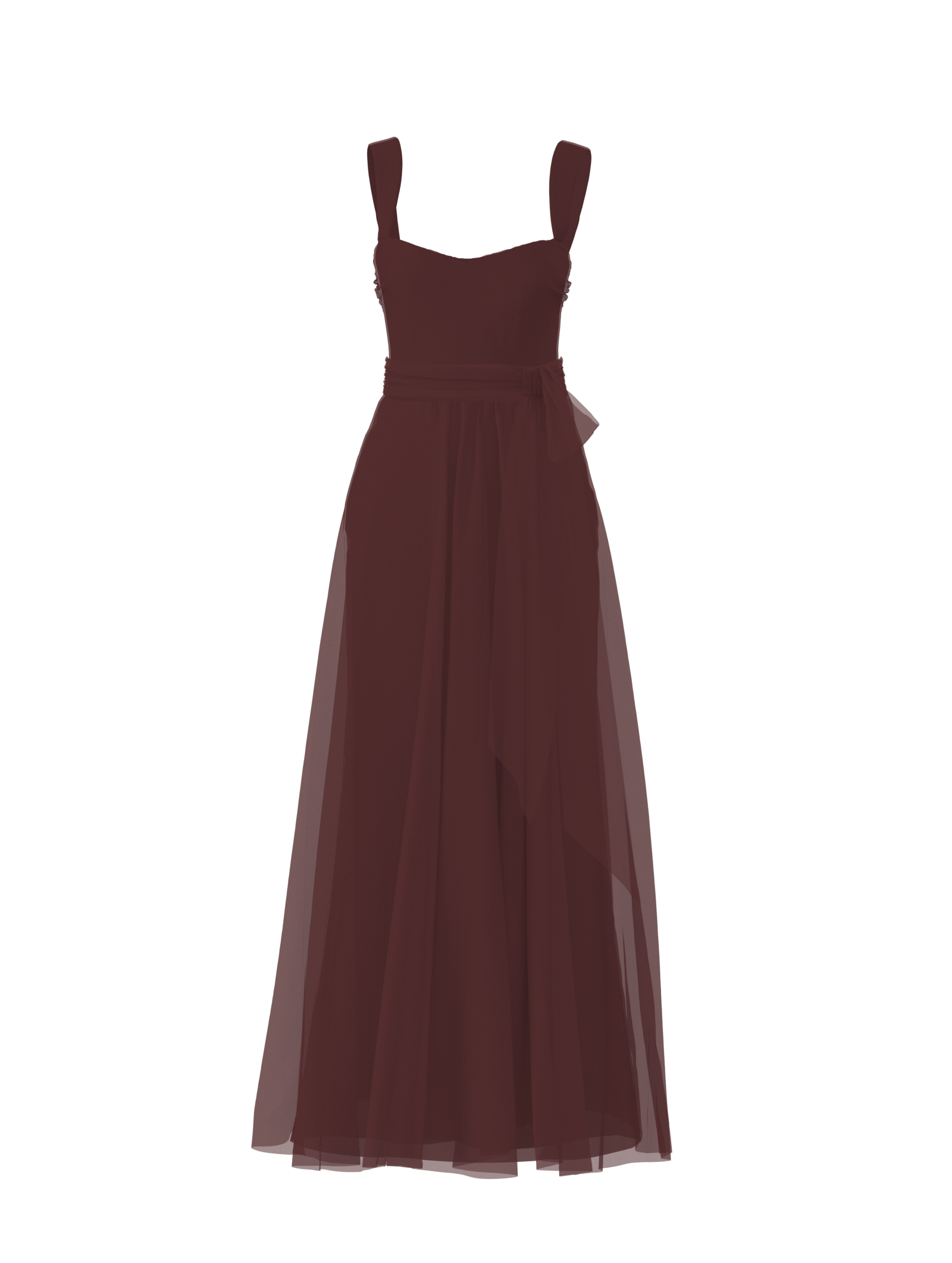 Alexis Bodice & Justine Skirt Set with Sash Belt - Elegant Ruby Red Women's Formal Outfit for Evening Parties, Prom & Special Occasions