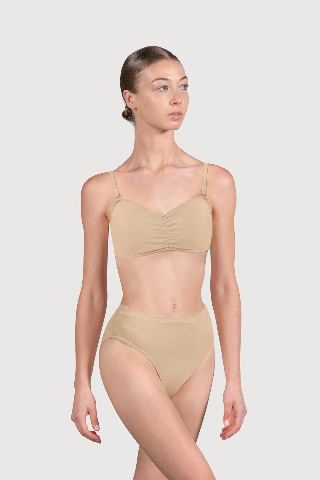 Bloch Women's Vela Bandeau Bra - Seamless Comfort for Yoga, Dance & Everyday Wear
