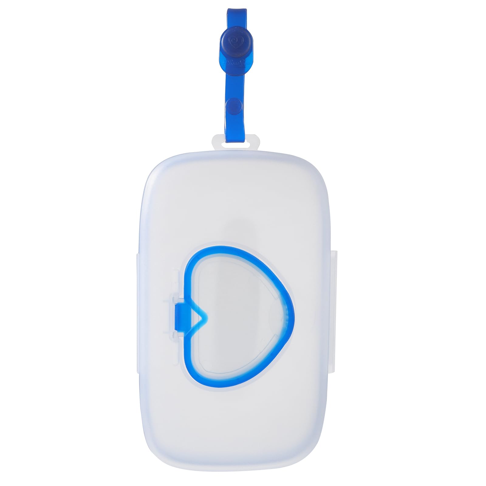 Portable Baby Wipe Dispenser - Refillable Travel Wipes Container for Diaper Bags, Strollers & Cars | Blue Sky Pouch for On-The-Go Parents | Perfect for Travel, Bathroom & Nursery Organization