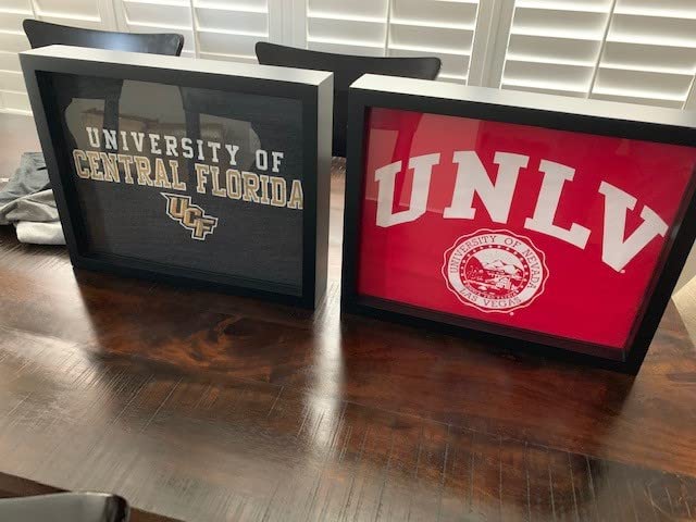 2 Pack Original T-Shirt Display Frame with Real Glass - 11x14 Inches Black Shadow Box for Concert, Sports Jersey & Memorabilia Display - Perfect for Wall Mounting and Home Decor