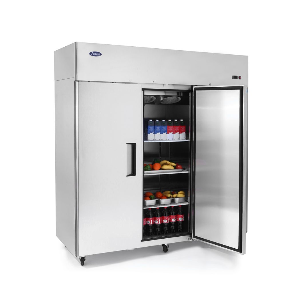 Atosa 77 Inch Commercial Reach-In Refrigerator - 3 Solid Door Stainless Steel Freezer for Restaurants, Grocery Stores & Catering Businesses - Perfect for Kitchen Storage, Food Preservation & Bulk Cooling Needs