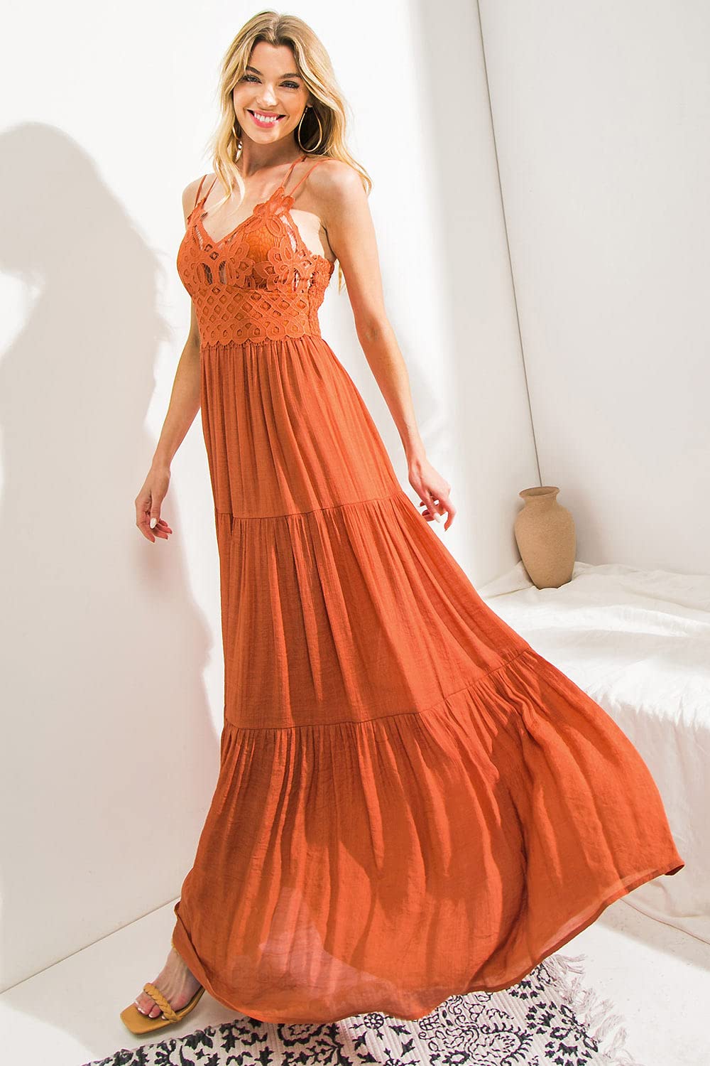 Elegant Women's Lace Formal Maxi Dress for Special Occasions - Perfect for Weddings, Proms, Evening Galas & Black Tie Events