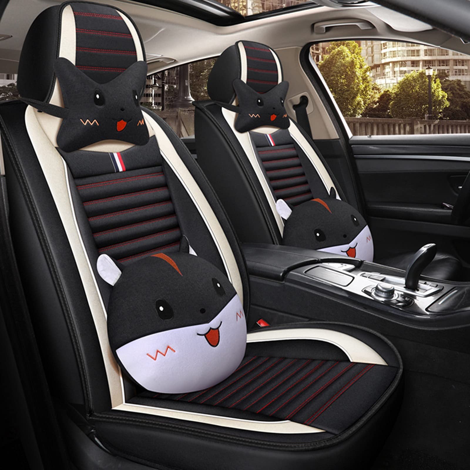 Universal Car Seat Covers - Soft Linen Auto Seat Protectors Fit Most Vehicles (Sedan, SUV, Truck) | Breathable & Comfortable for Long Drives, Road Trips & Daily Commute