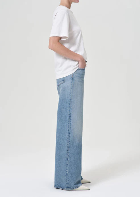 Clara Low Rise Baggy Flare Jeans for Women - Vintage 90s Distressed Denim Pants - Perfect for Casual Outfits, Streetwear & Retro Fashion