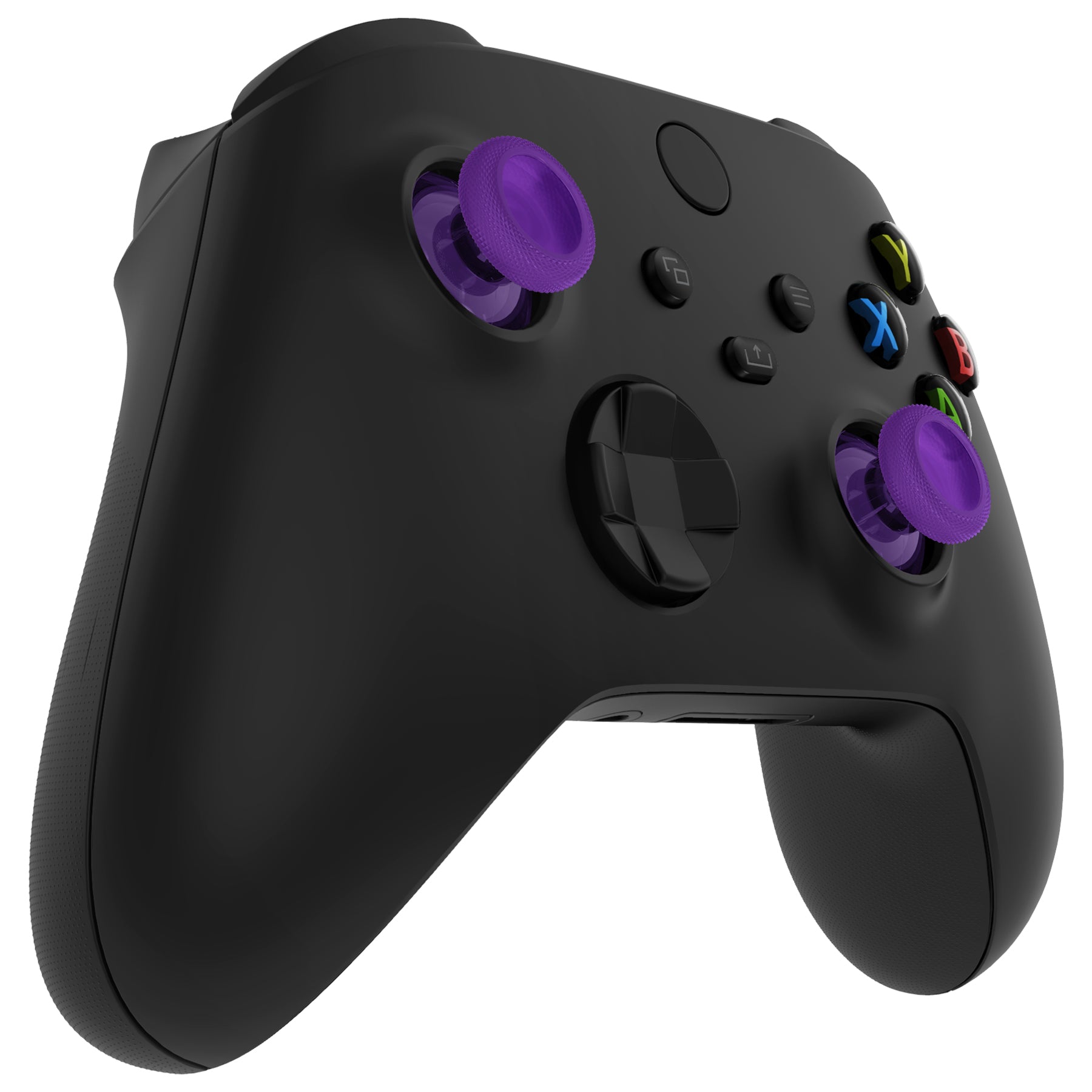 eXtremeRate Clear Atomic Purple Replacement Thumbsticks for Xbox Series X/S Controller - Compatible with Xbox One, Xbox One X/S & Elite Controllers (JX3426) - Perfect for Gaming, Custom Mods & Controller Repair