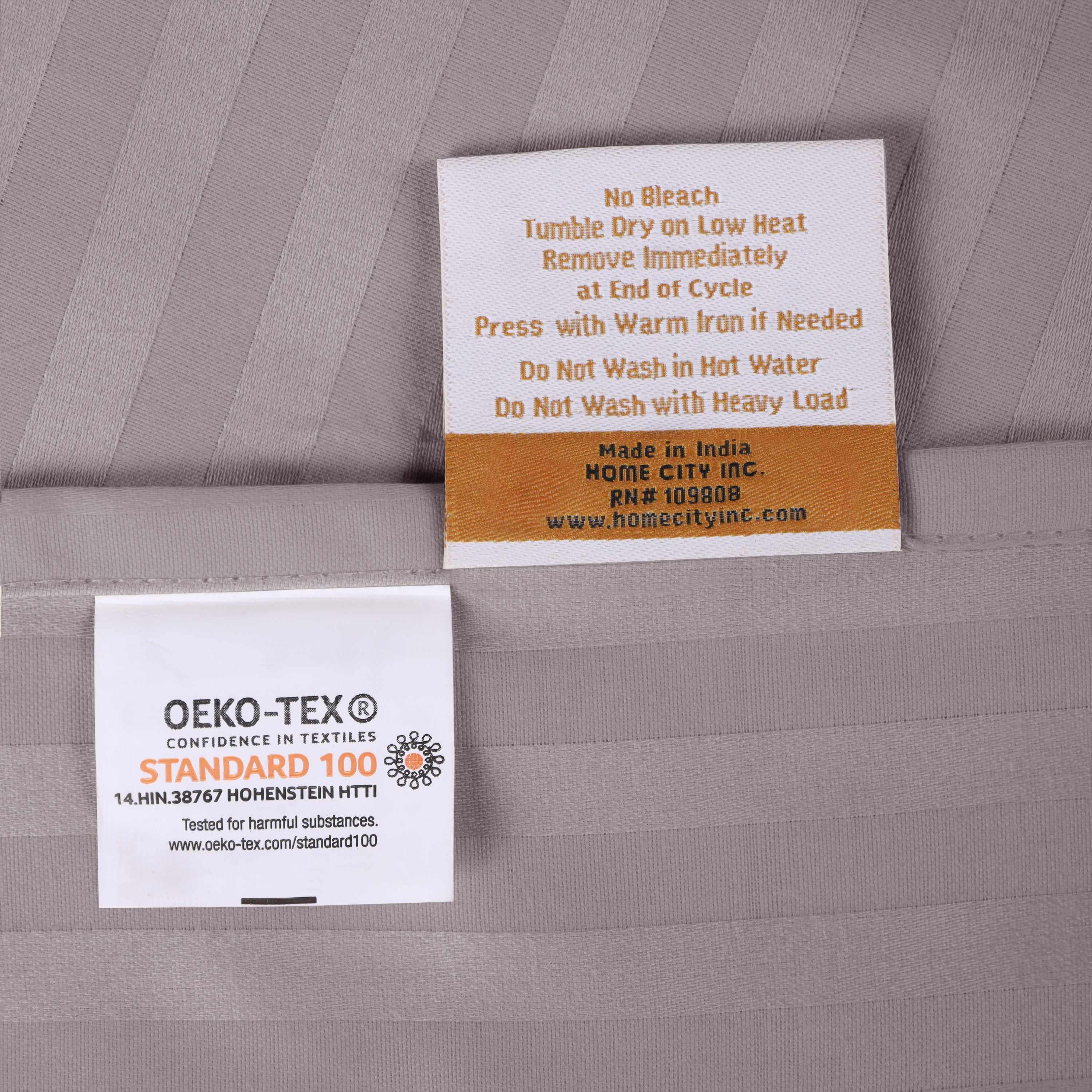 Premium 400 Thread Count Egyptian Cotton Sheet Set - Deep Pocket, Striped Design for Ultimate Comfort - Perfect for Master Bedrooms & Guest Rooms