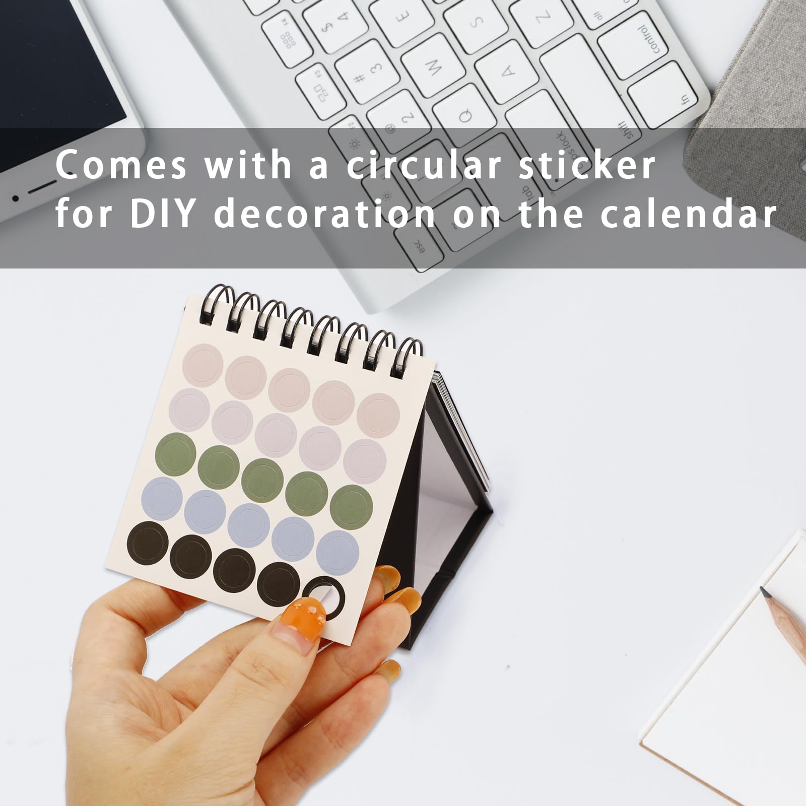 2025 Desk Calendar - Standing Flip Mini Desktop Planner for Home, School & Office - Daily Scheduler & Organizer - Perfect for Table Decoration & Productivity (Black) - Ideal for Work Planning, Study Organization & Home Decor