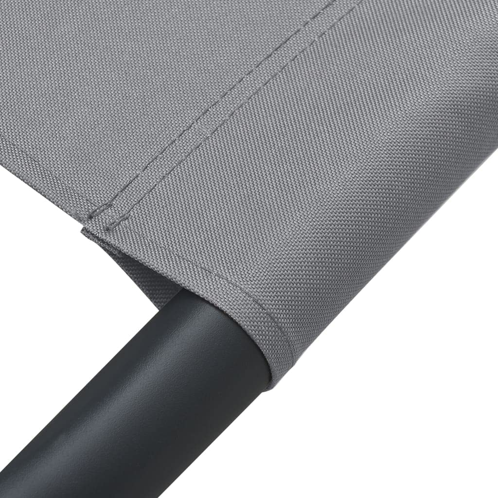 CHARMMA Patio Lounge Bed with Canopy & Pillows - Gray Outdoor Daybed (18.45KG) for Poolside, Garden, or Backyard Relaxation