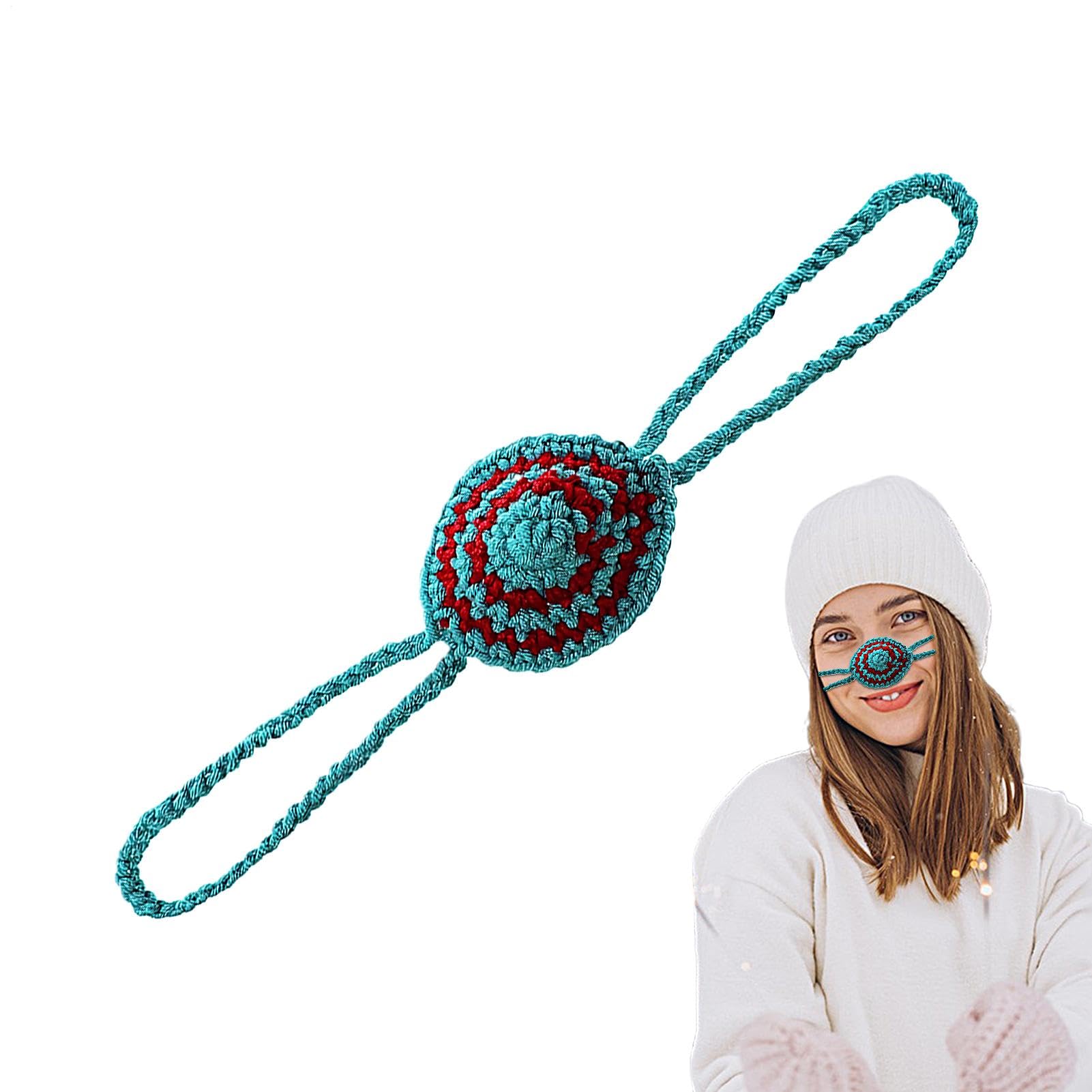 Warm Knitted Animal Nose Warmer for Women - Soft Winter Nose Cover for Cold Weather & Outdoor Activities (Snow Sports, Skiing, Hiking)