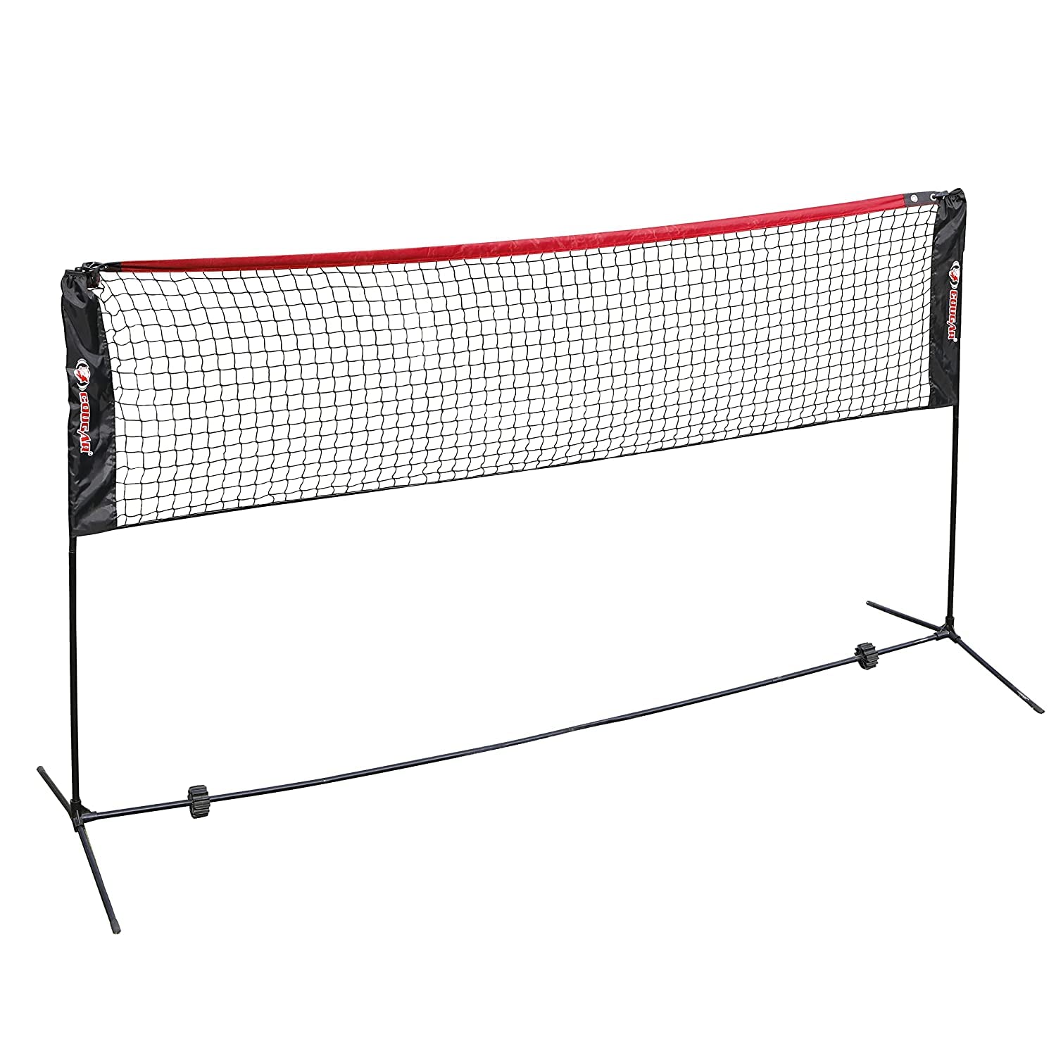 Cougar Outdoor Badminton Set for Kids - Foldable Stand Poles & Carry Bag Included - Perfect for Backyard, Beach, and Park Games