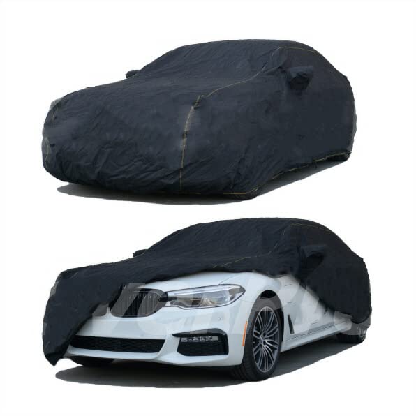 Premium Car Cover for 2020-2025 Jaguar XF XFR - XTREMECOVERPRO Gold Series Waterproof UV Protection (Black) - Indoor/Outdoor Use & All-Weather Protection