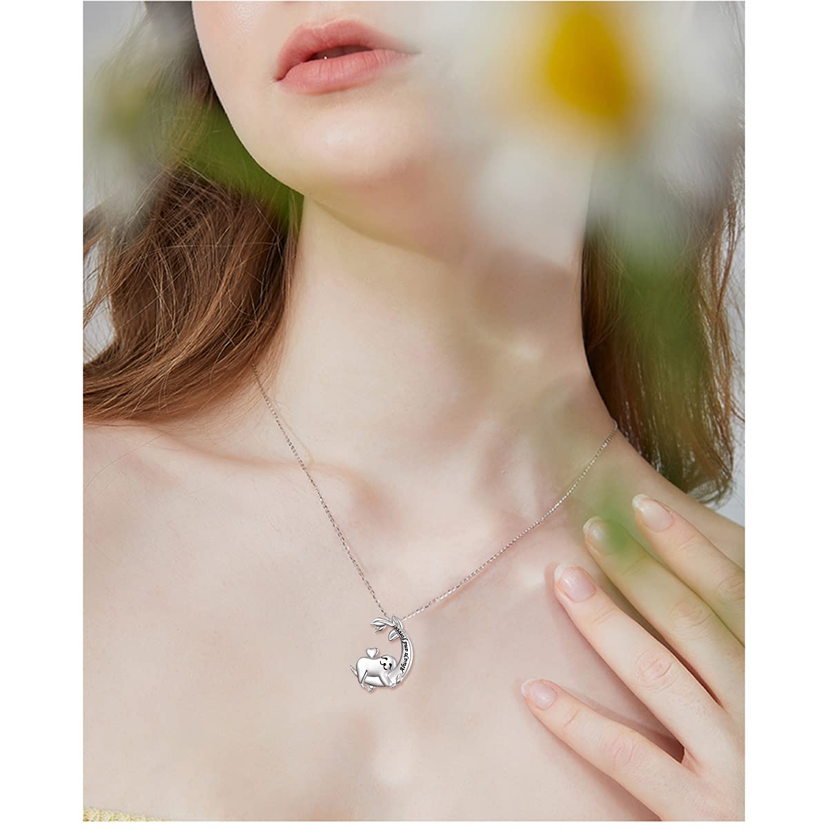 925 Sterling Silver Sloth Jewelry Set - Sloth Necklace & Earrings for Women & Girls | Cute Animal Lover Gifts | Perfect for Birthdays, Valentine's Day & Everyday Wear
