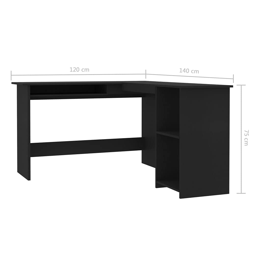 L-Shaped Corner Desk for Home Office, 47.2