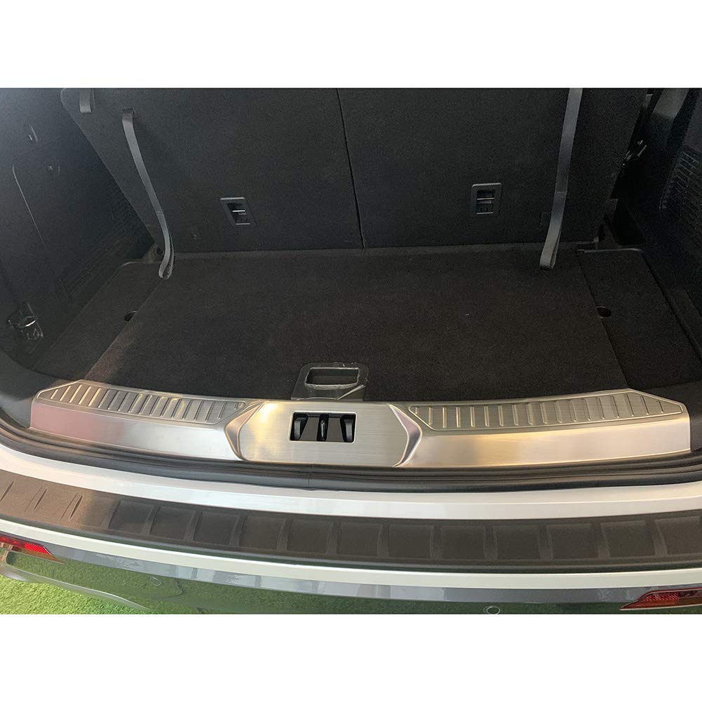 Ford Explorer 2020-2025 Rear Bumper Sill Plate Guard - Stainless Steel Interior Trim Protector (Silver) | Durable Scratch Protection for SUV Cargo Area & Pet Safety