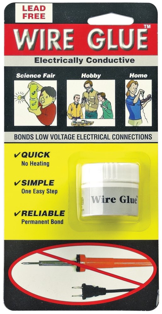 Electrically Conductive Wire Glue - 0.3 Fl Oz (9mL) Adhesive for Circuit Repair, DIY Electronics & Electrical Connections - Ideal for Home Projects, PCB Fixing & Small Wire Bonds