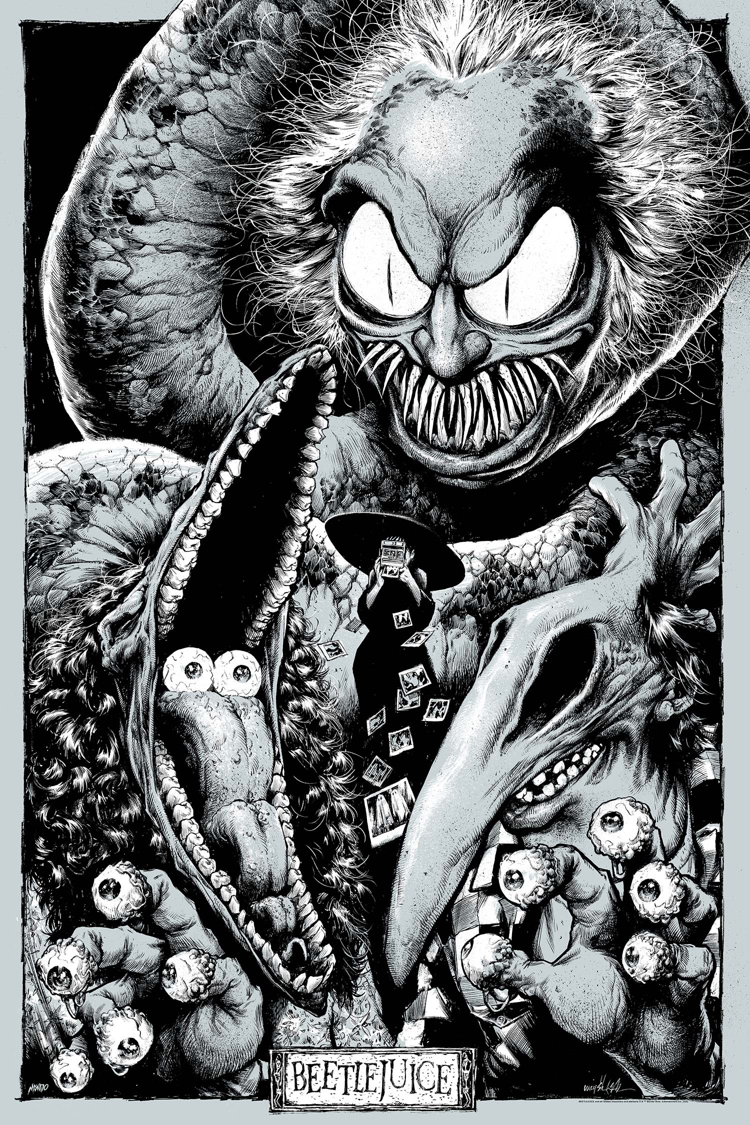 Beetlejuice Movie Poster - Tim Burton Classic Film Wall Art - Perfect for Home Theater, Bedroom & Office Decor